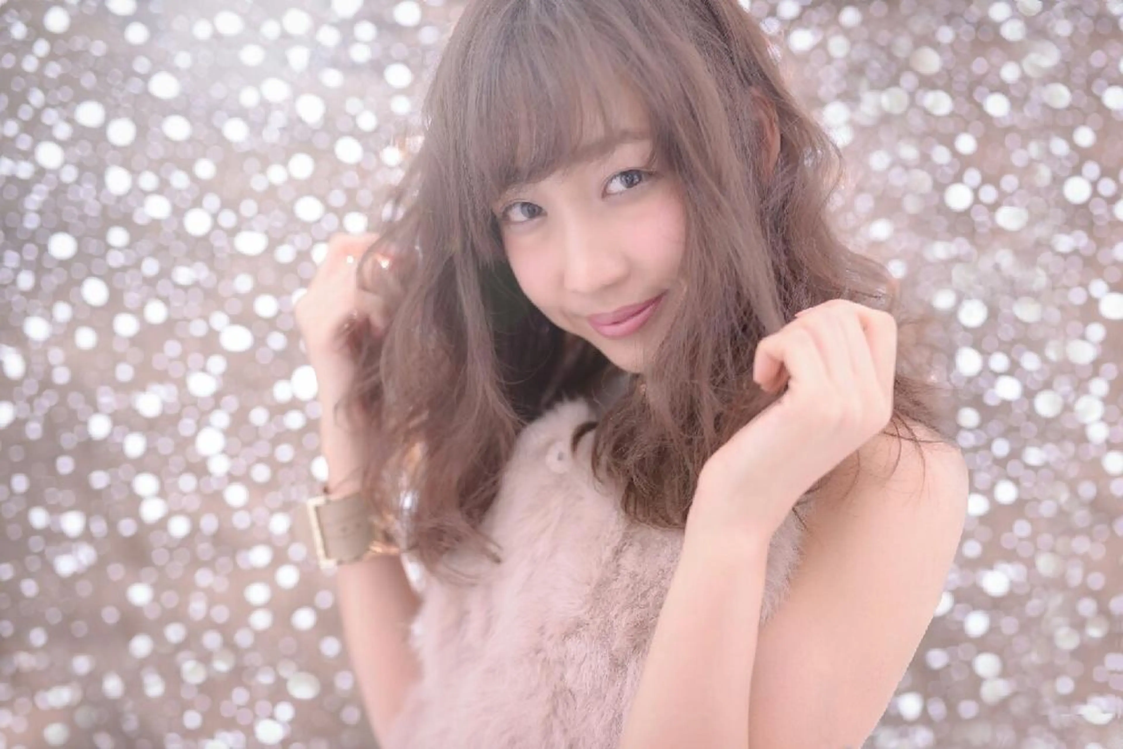 ミディアム セミロング カラー belta 姫路山吹 カラーモデル募集のヘアスタイル