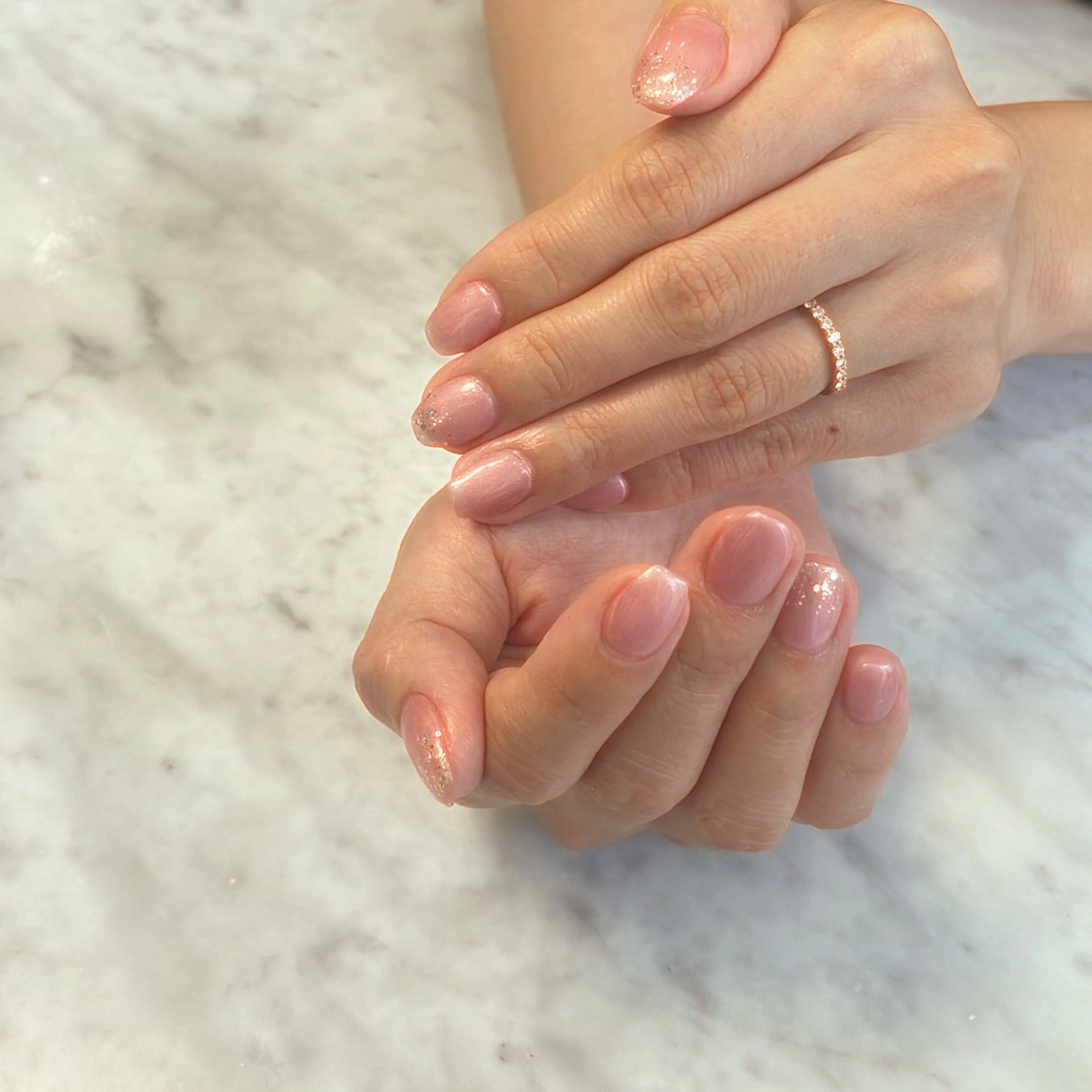 ネイル グラデーション ラメ(グリッター) ラメグラデーション Private salon ANGEL所属・Private salonANGELのネイルデザイン