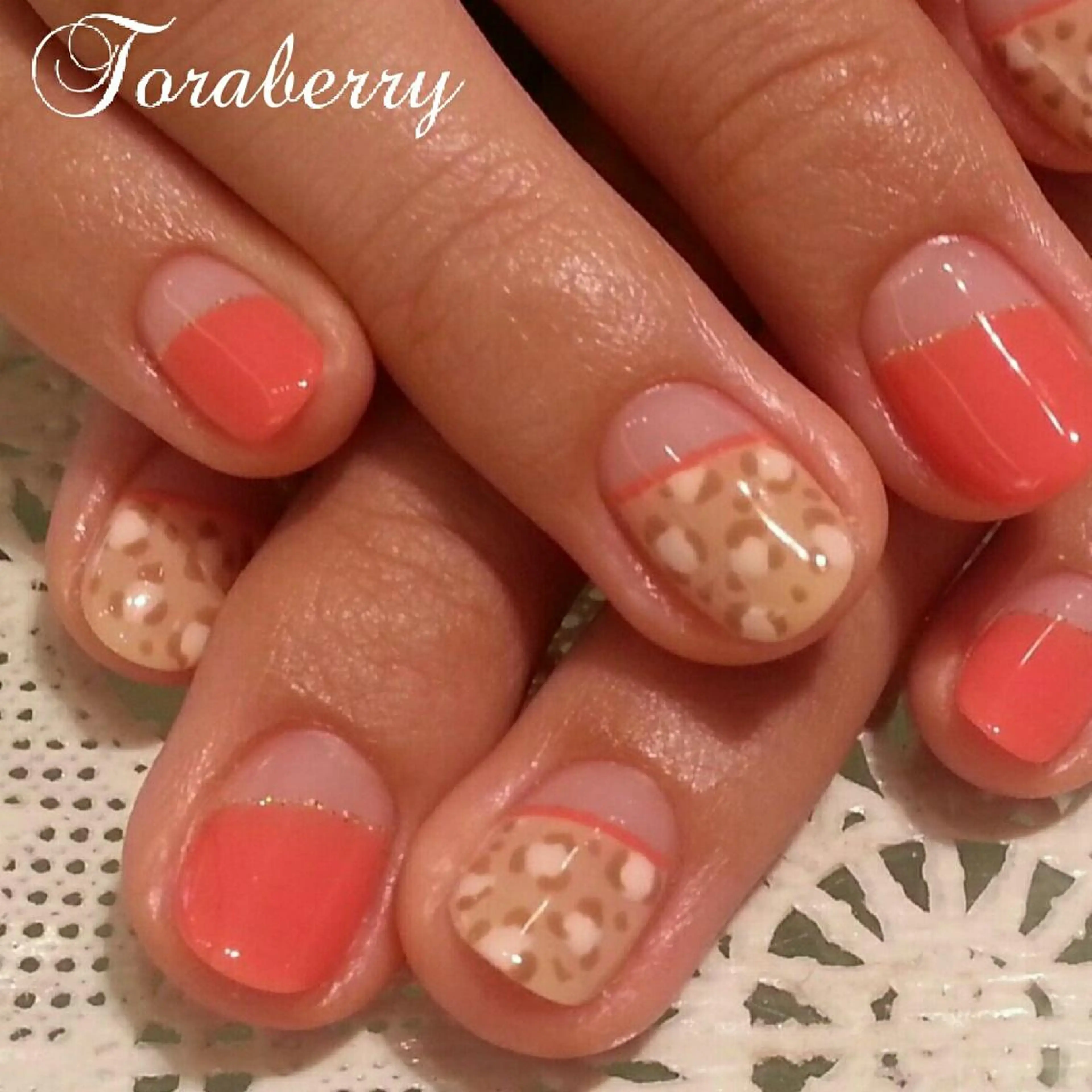 ネイル アニマル柄 ネイリスト なつみのネイルデザイン