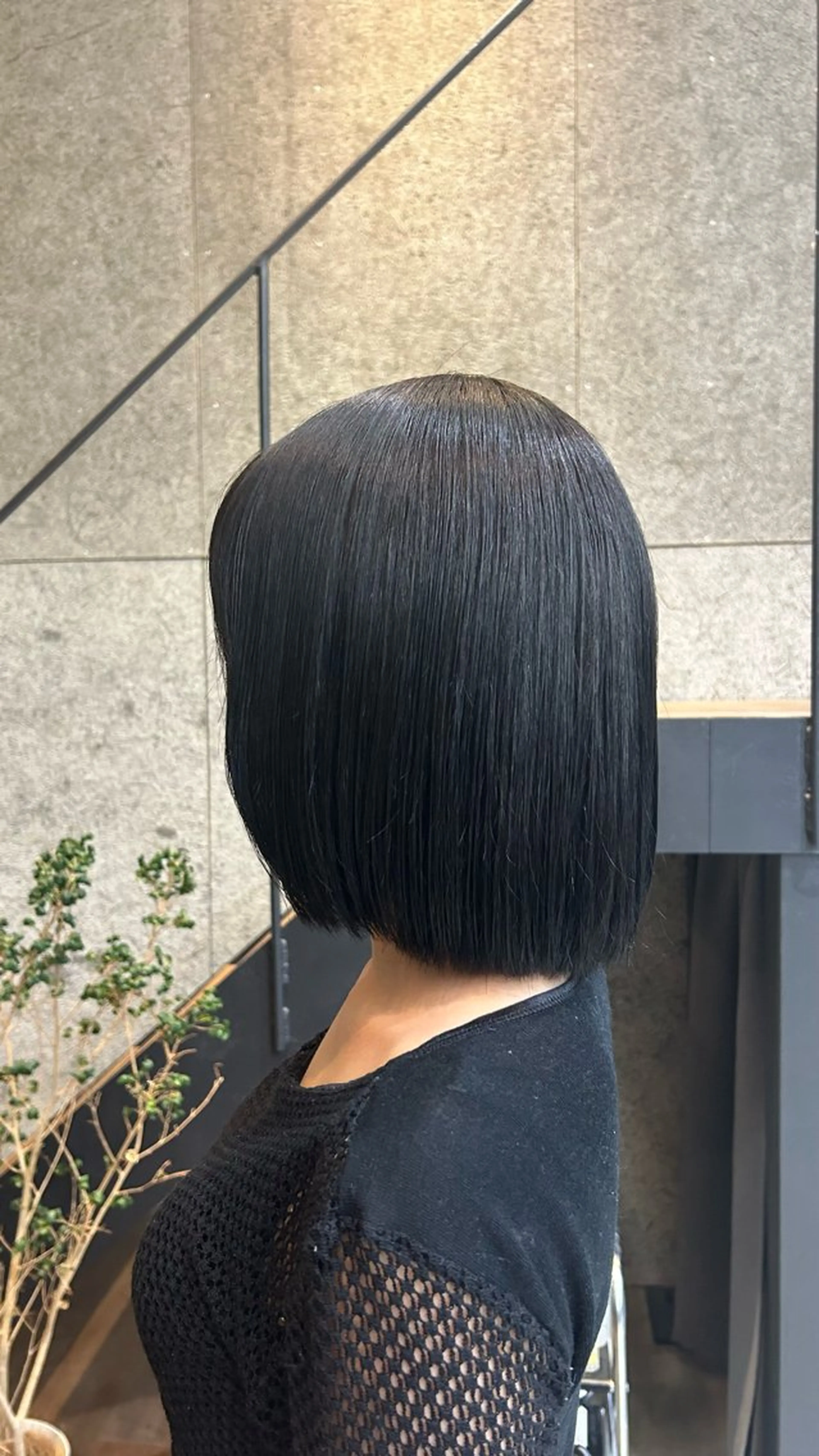 ブリーチで落ちる黒染め🖤ワンカラー＋1step treatment✨️の写真