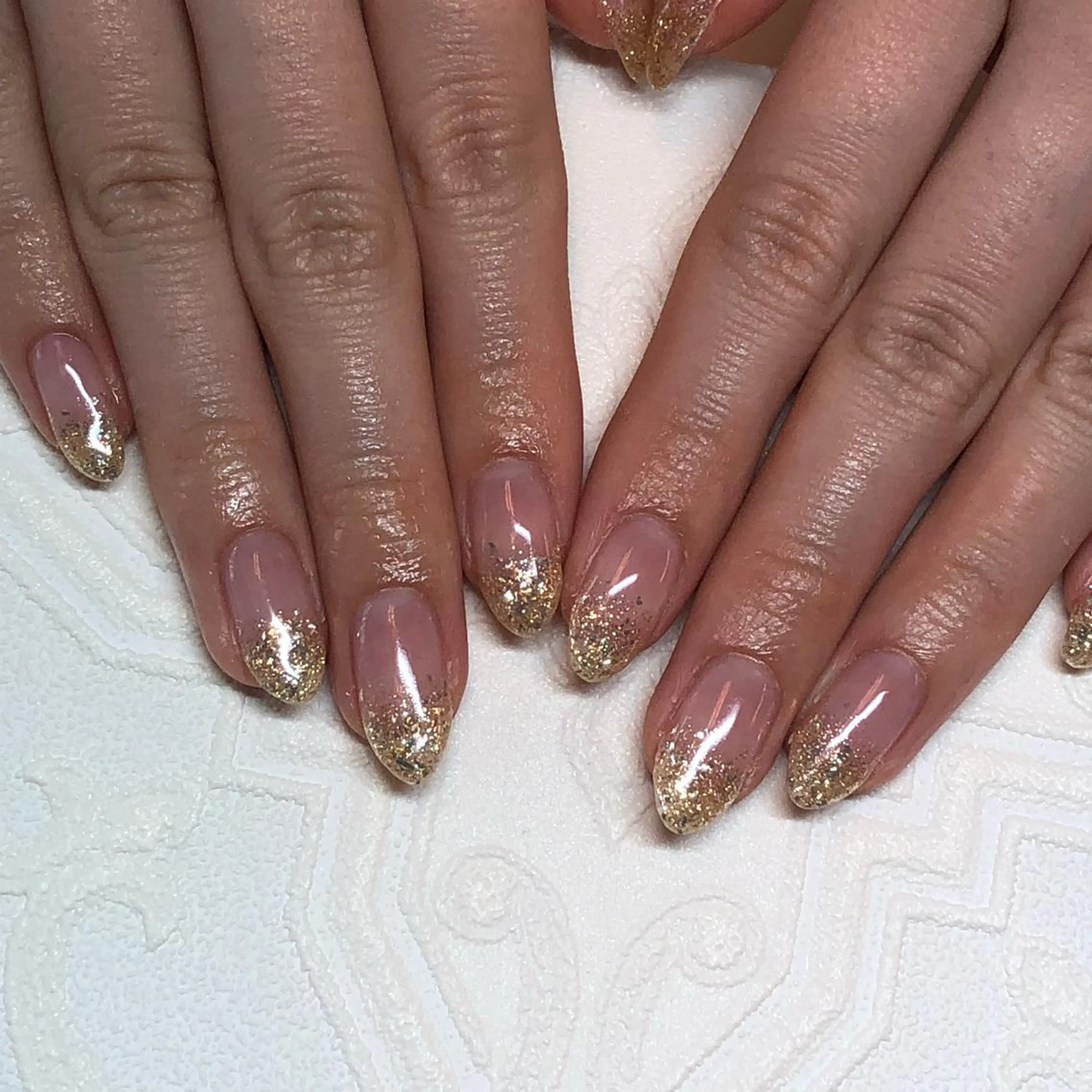 ネイル グラデーション ラメ(グリッター) ラメグラデーション KIREIE NAILSのネイルデザイン