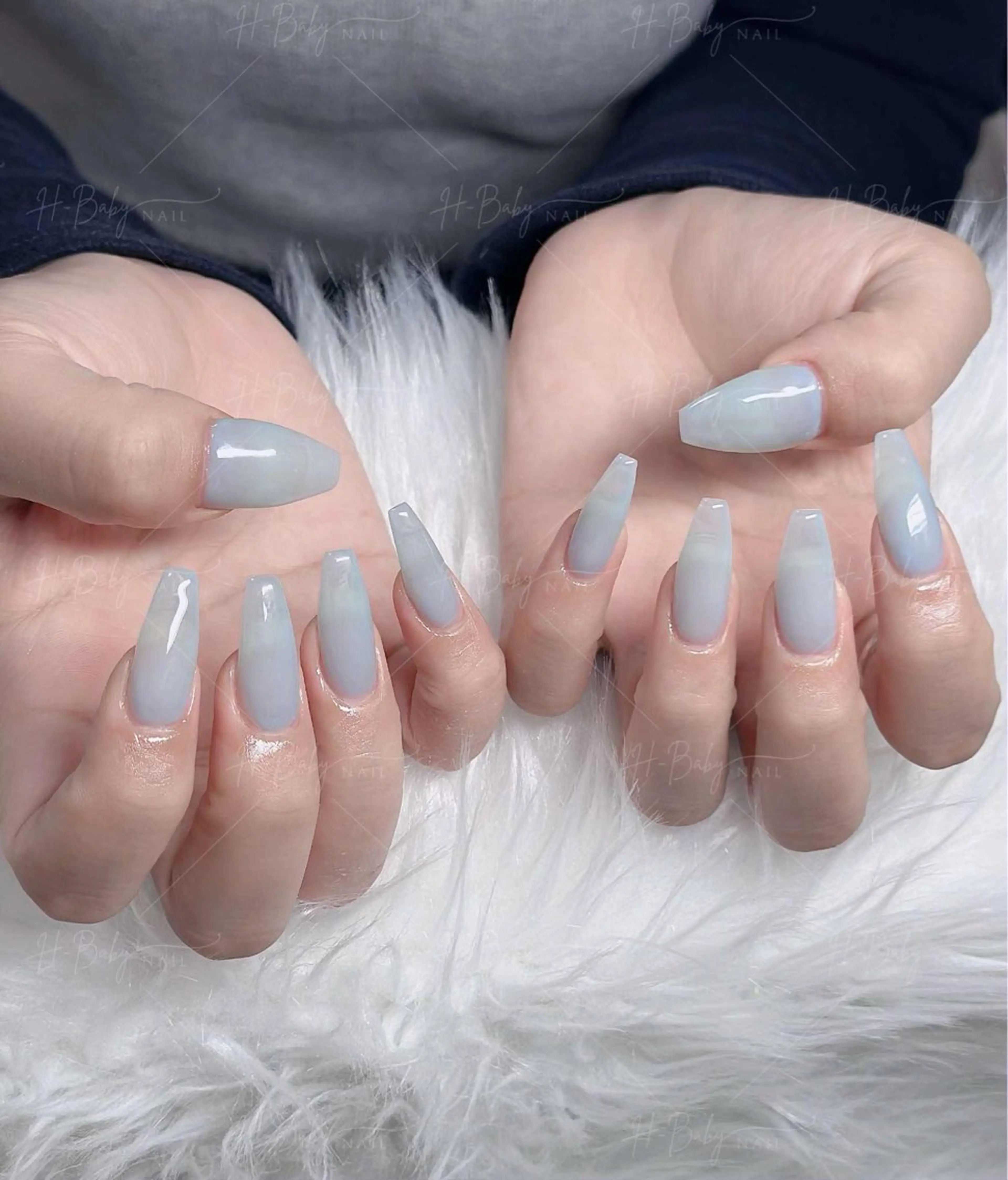 ネイル アートネイル 成人式 ジェルネイル ニュアンスネイル 夏ネイル ハンドネイル neco H.babynailのネイルデザイン