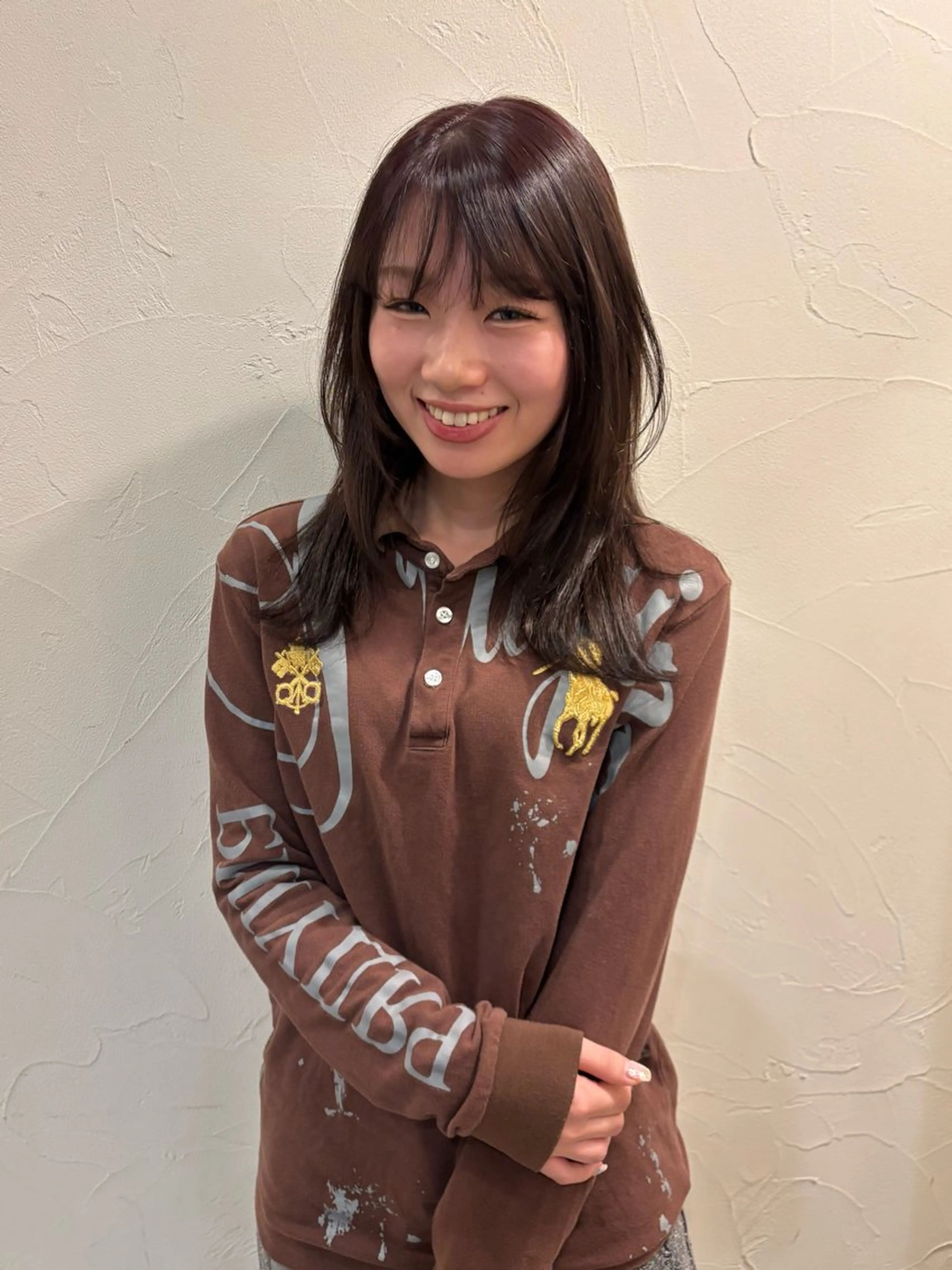 セミロング カラー ブラウンカラー カット ヘアカラー little garden/樹里のヘアスタイル