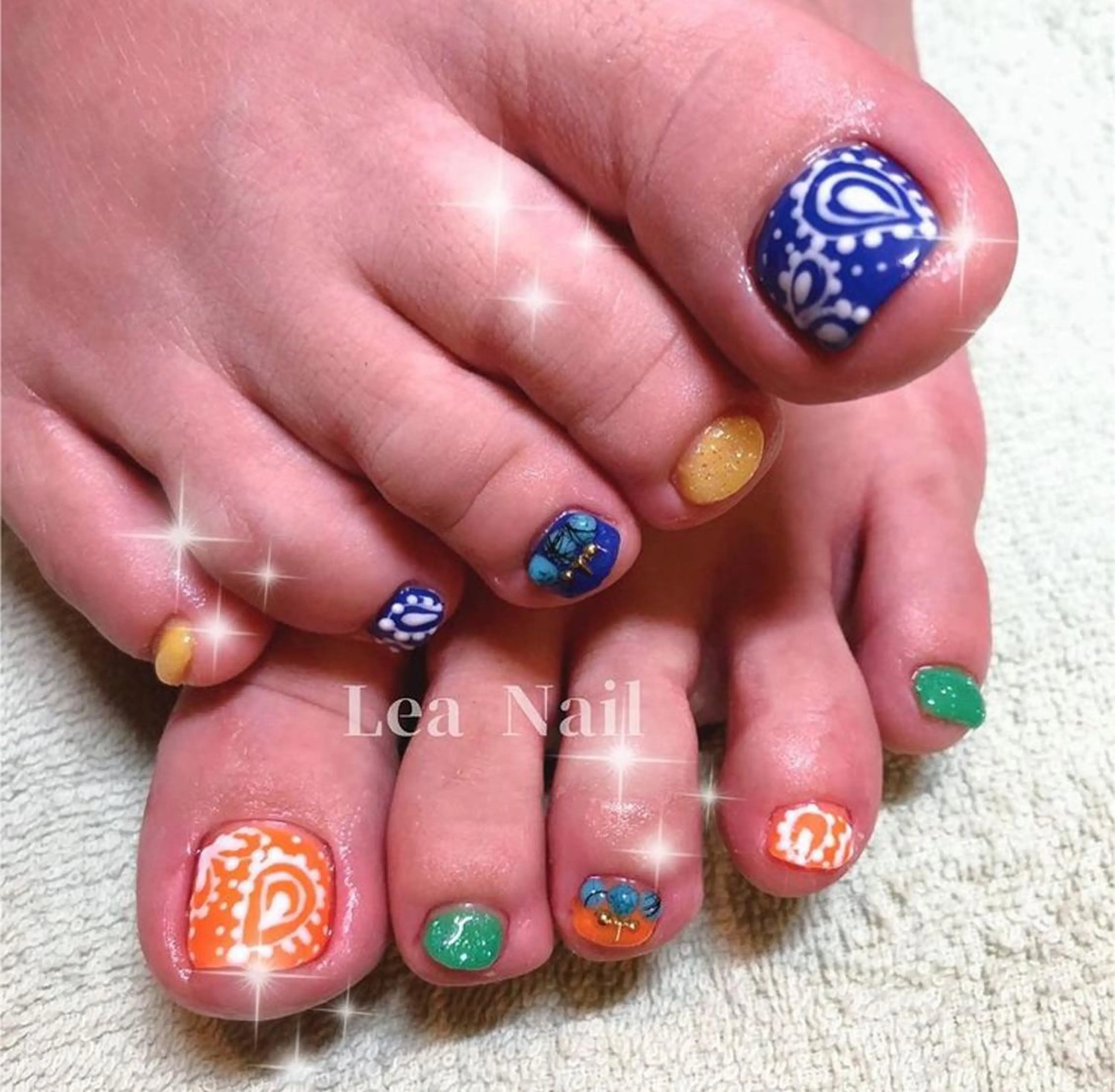 ネイル フットネイル Lea Nailのネイルデザイン