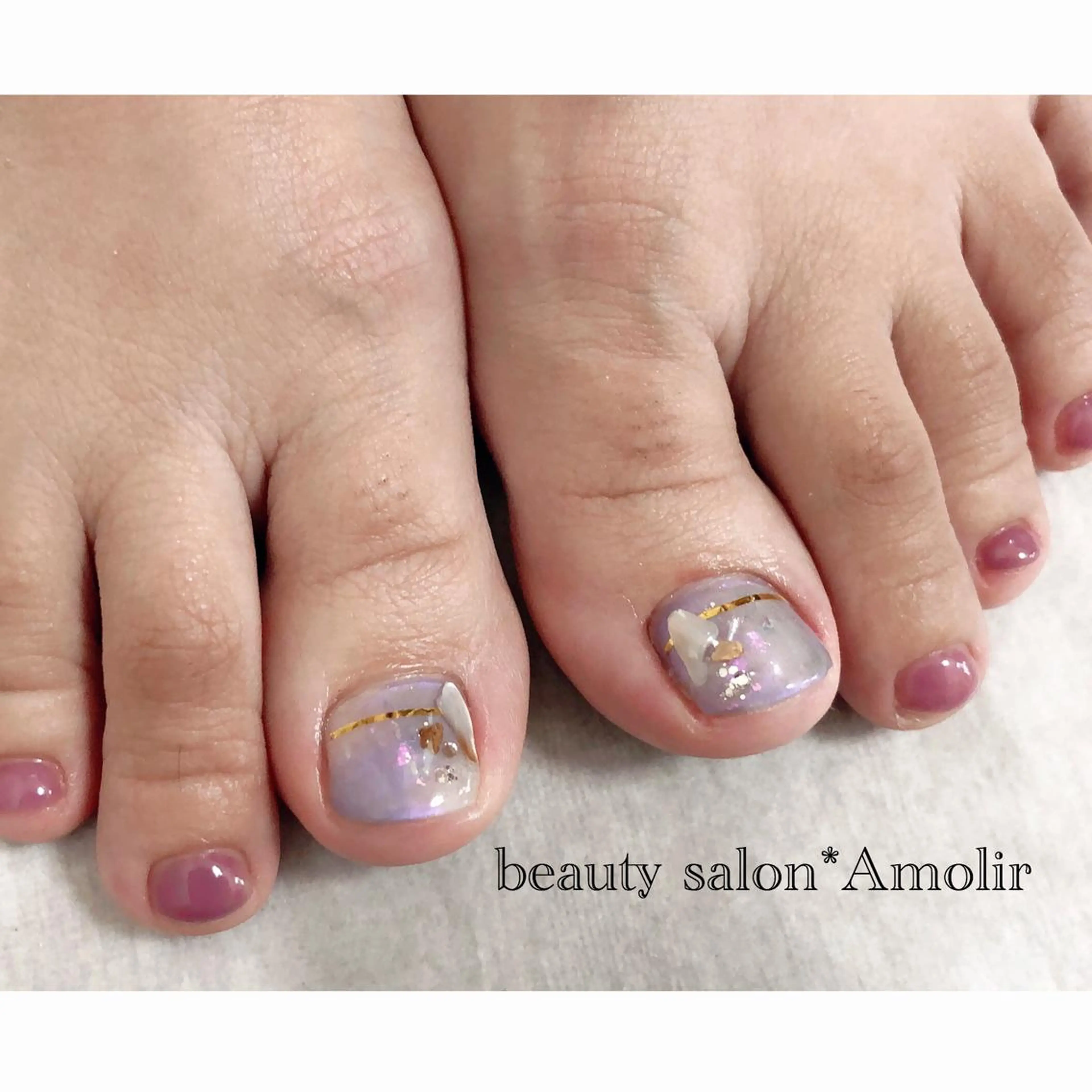 ネイル フットネイル シンプルネイル EMIKOのネイルデザイン