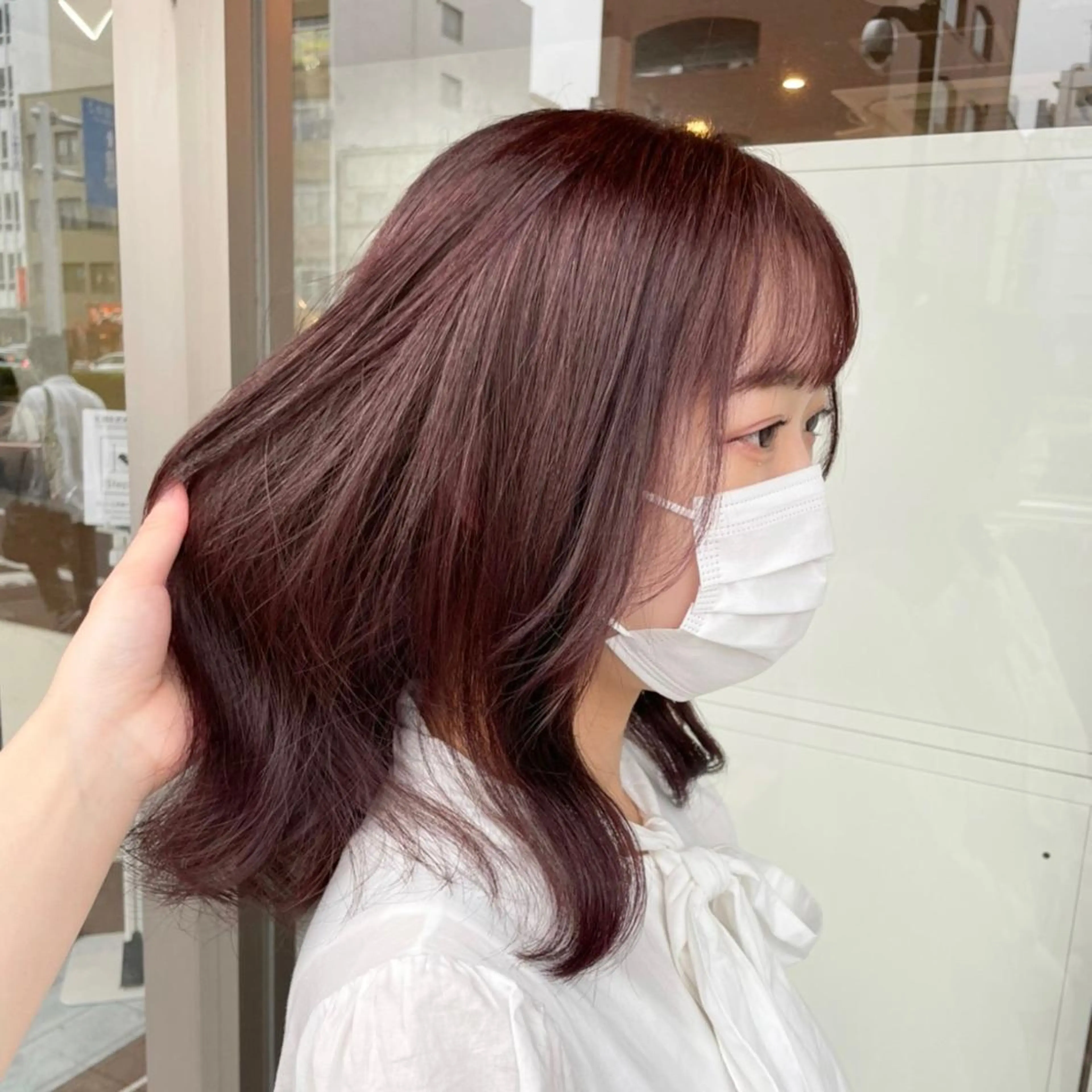 ミディアム カラー あ あのヘアスタイル