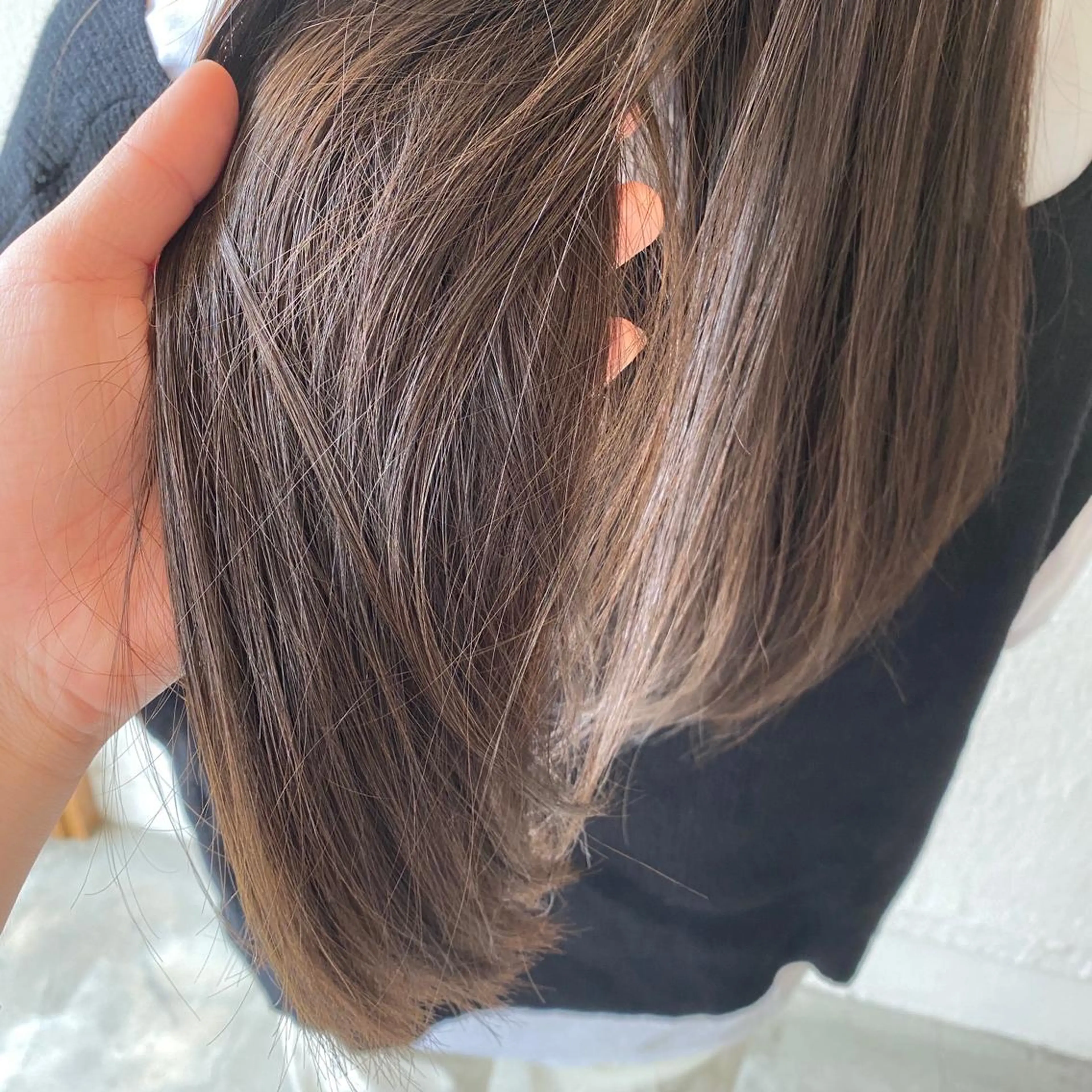 (ブリーチ無しで2回カラーします)🌿全体カラー+全体カラー🌿ブリーチしたくないけど透明感が欲しい方是非✨の写真