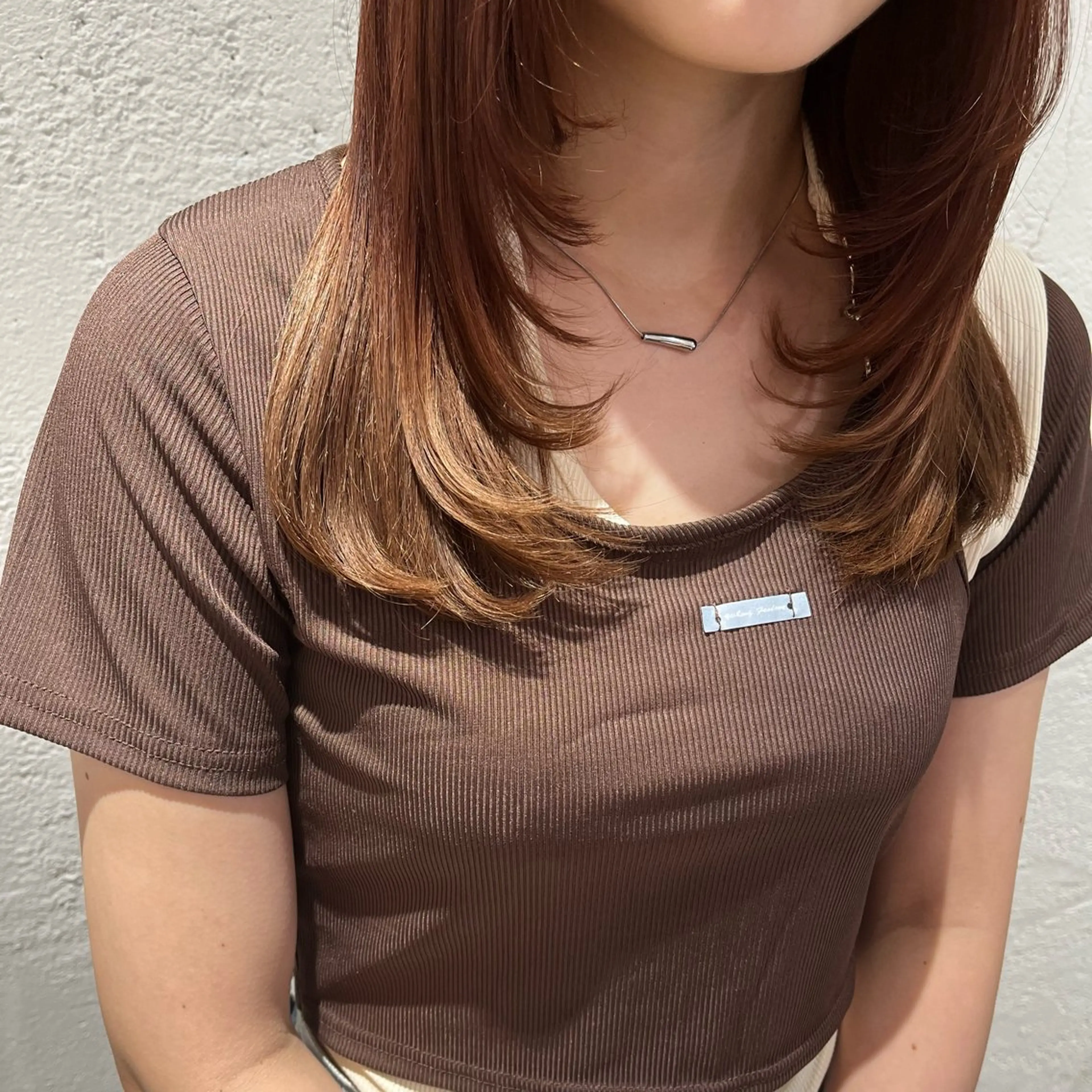 セミロング カット 𝐀𝐲𝐚𝐤𝐚 /艶髪/ストレートのヘアスタイル