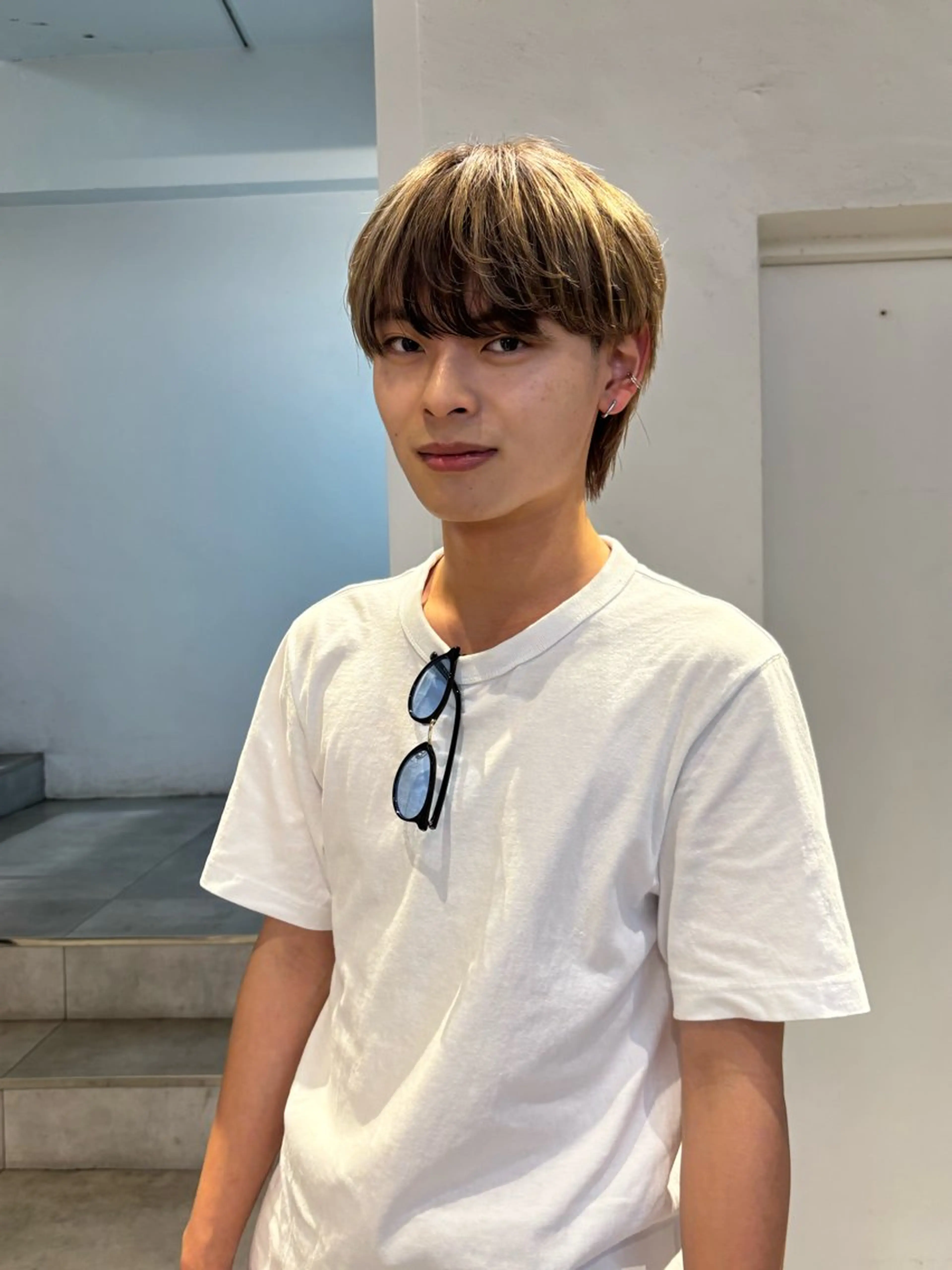 カラー メンズ ヘアカラー メンズパーマ/ メッシュ📍ﾕﾘのヘアスタイル