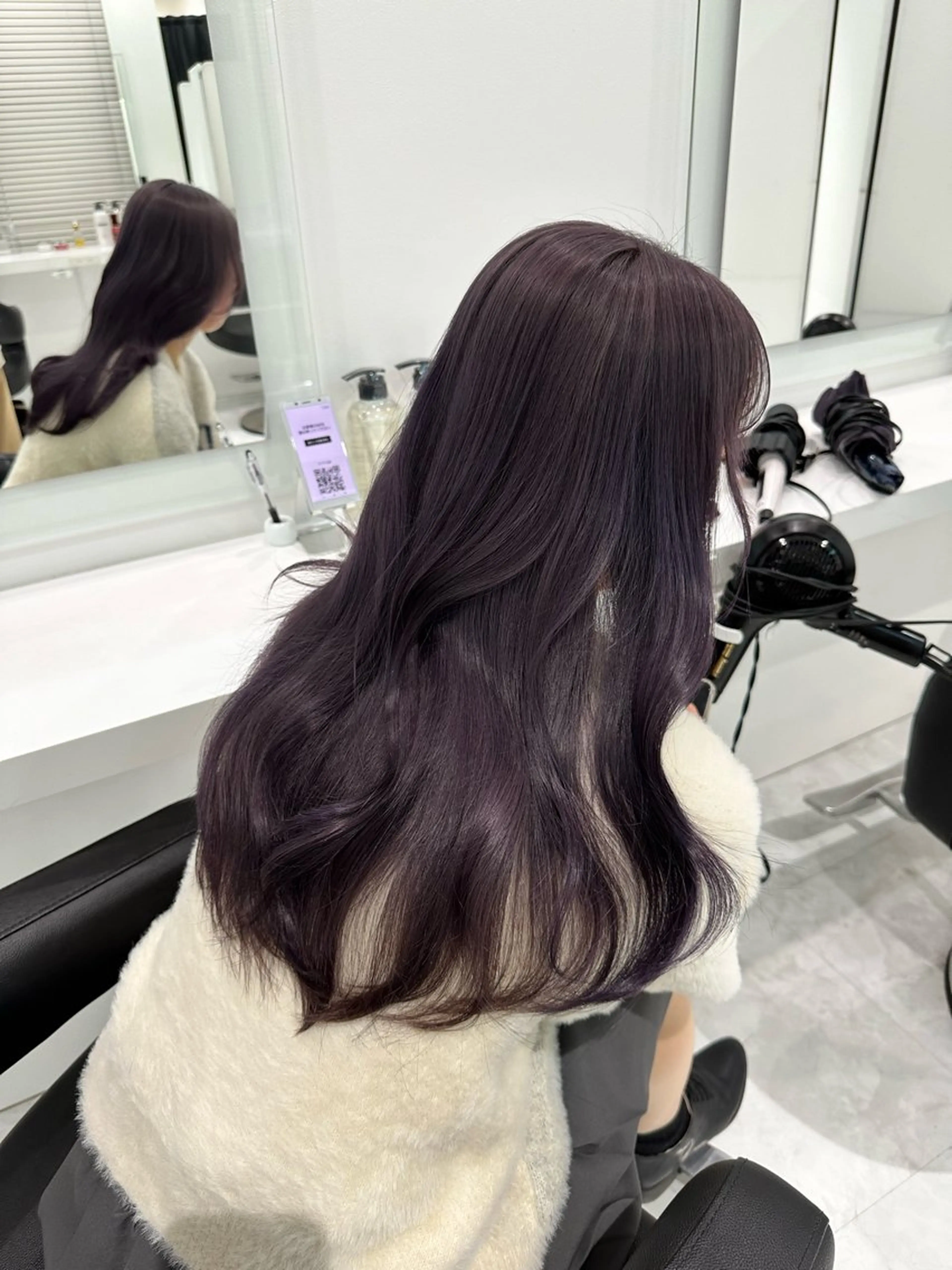 ミディアム カラー ヘアカラー トリートメント ヘッドスパ ヘアセット ♡上品韓国髪♡ブラ ウン/SAYATOのヘアスタイル
