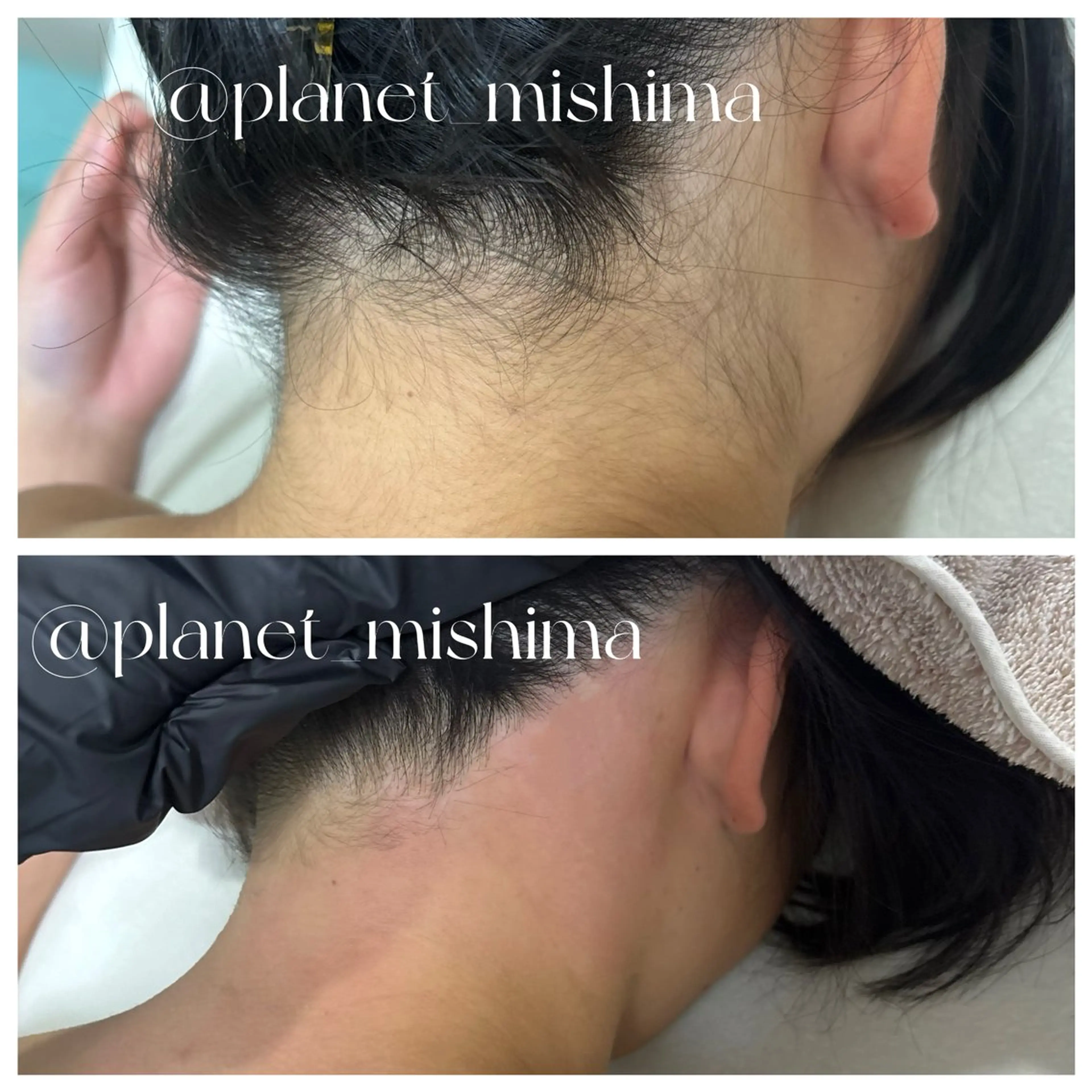 【横顔美人に】うなじデザインWAX【天然マツヤニ】の写真