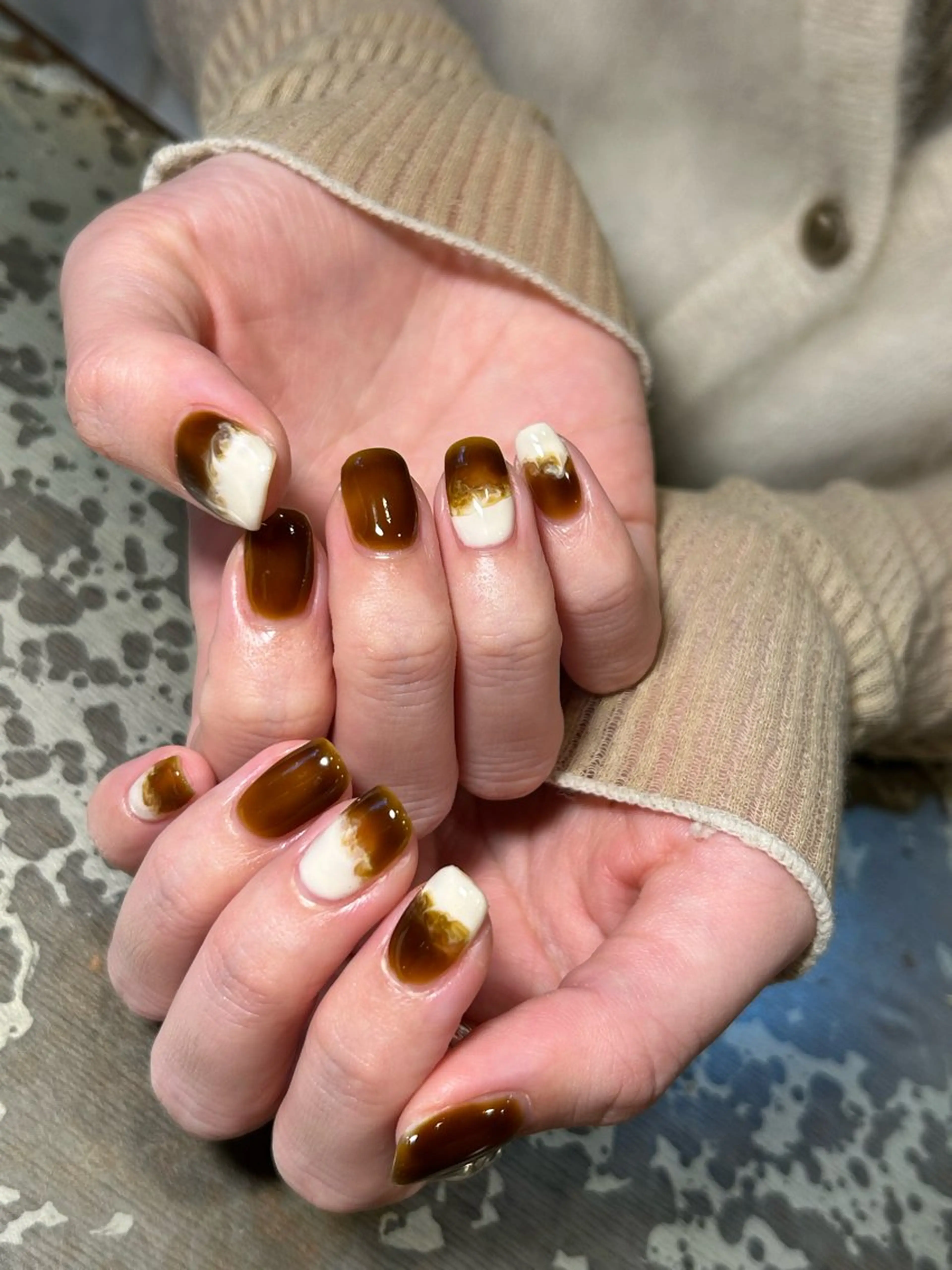 ネイル アートネイル ニュアンスネイル ハンドネイル ハンドケア Ainchi nail所属・＊ misa ＊のネイルデザイン