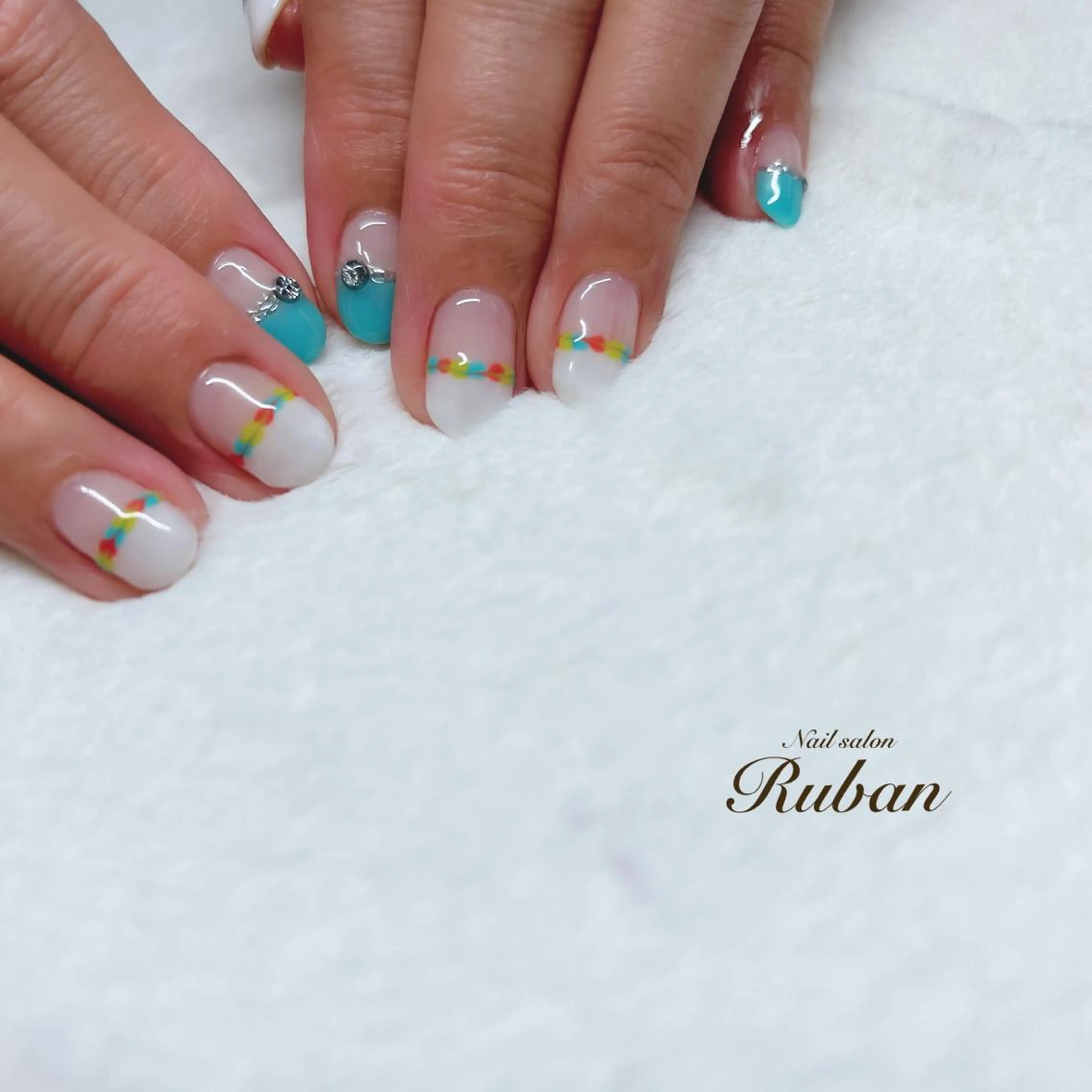 ネイル 夏ネイル Nail salon Ruban所属・Nail salon Rubanのネイルデザイン