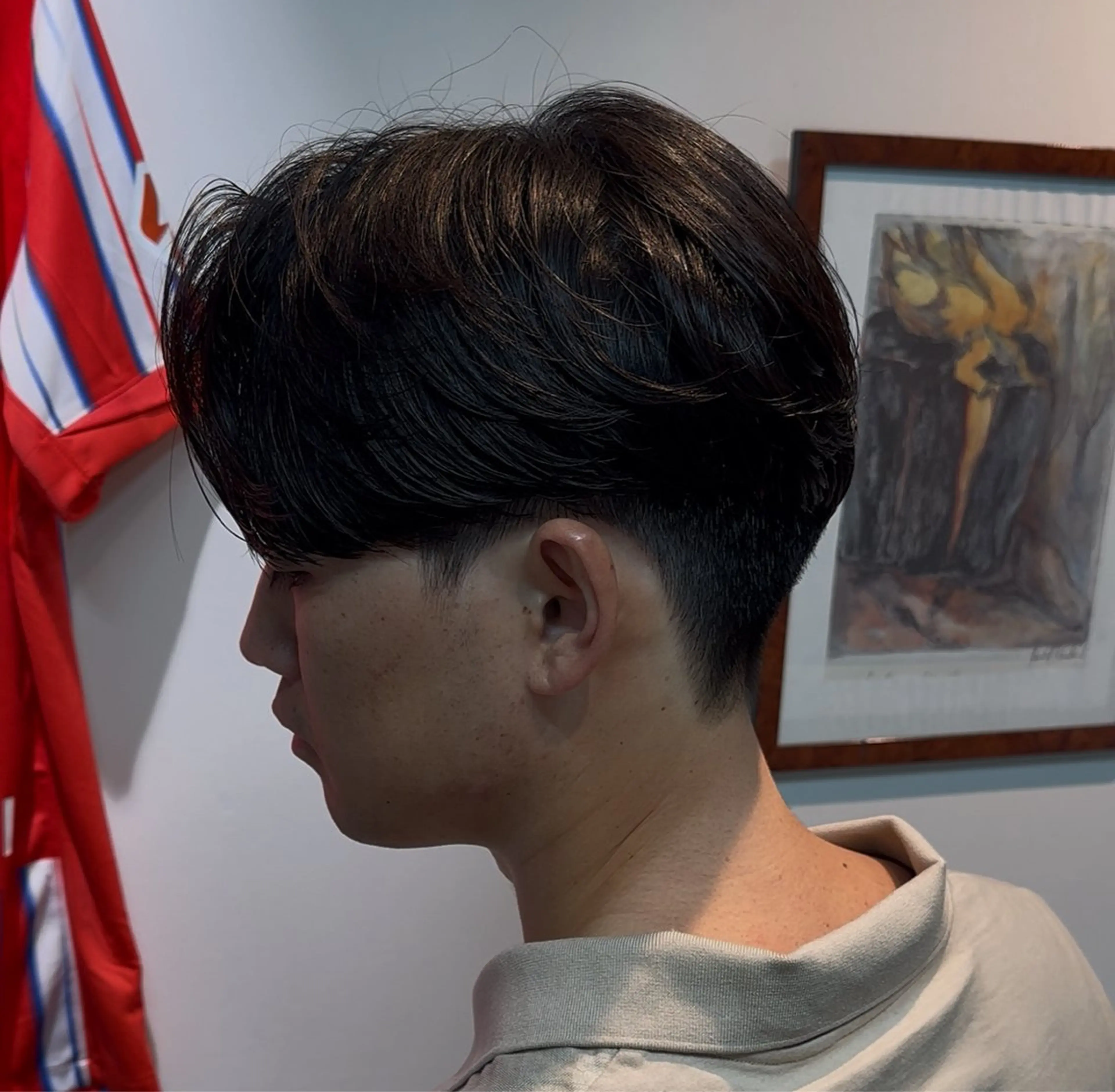 メンズ センターパート メンズパーマ 【1.NK】Solon船橋002号室所属・Tomono/ 1.NK/くせ毛専門のヘアスタイル