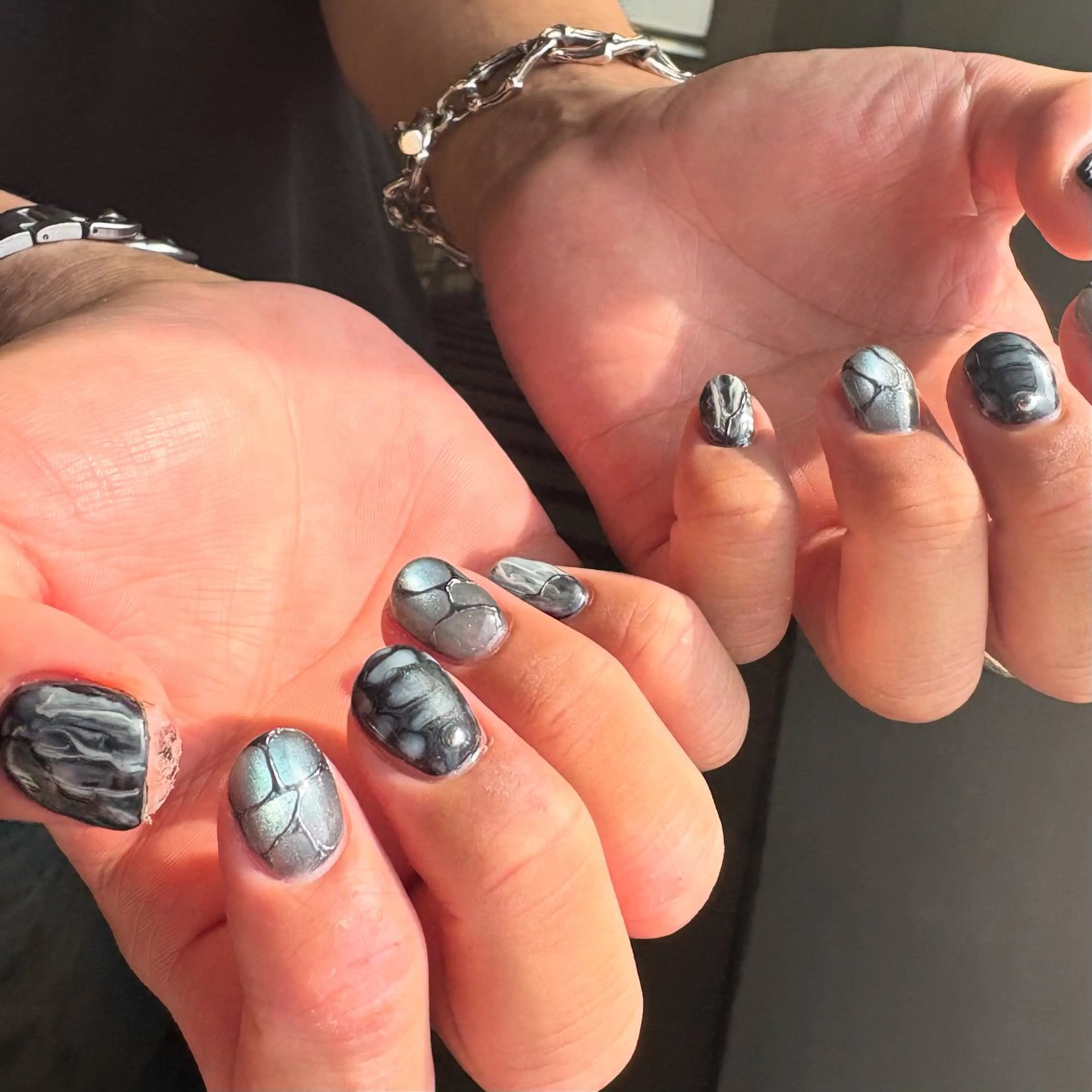 メンズ ネイル メンズネイル ハンドネイル akari✨ 韓国風、メンズネイルのネイルデザイン