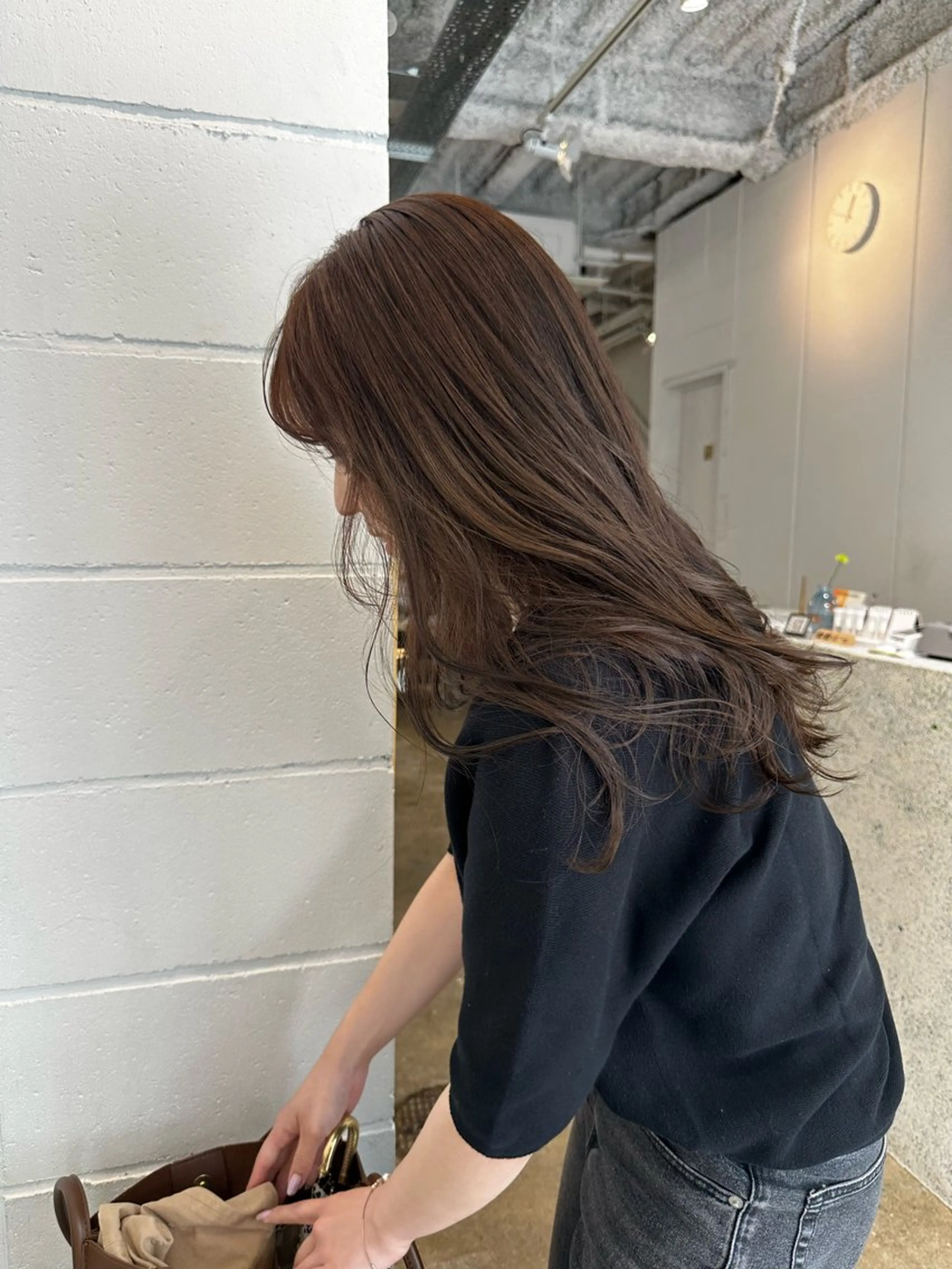 ロング カラー ブラウンカラー ヘアカラー ヘッドスパ 森田楓乃/上前津/ 大須/ブリーチカラーのヘアスタイル