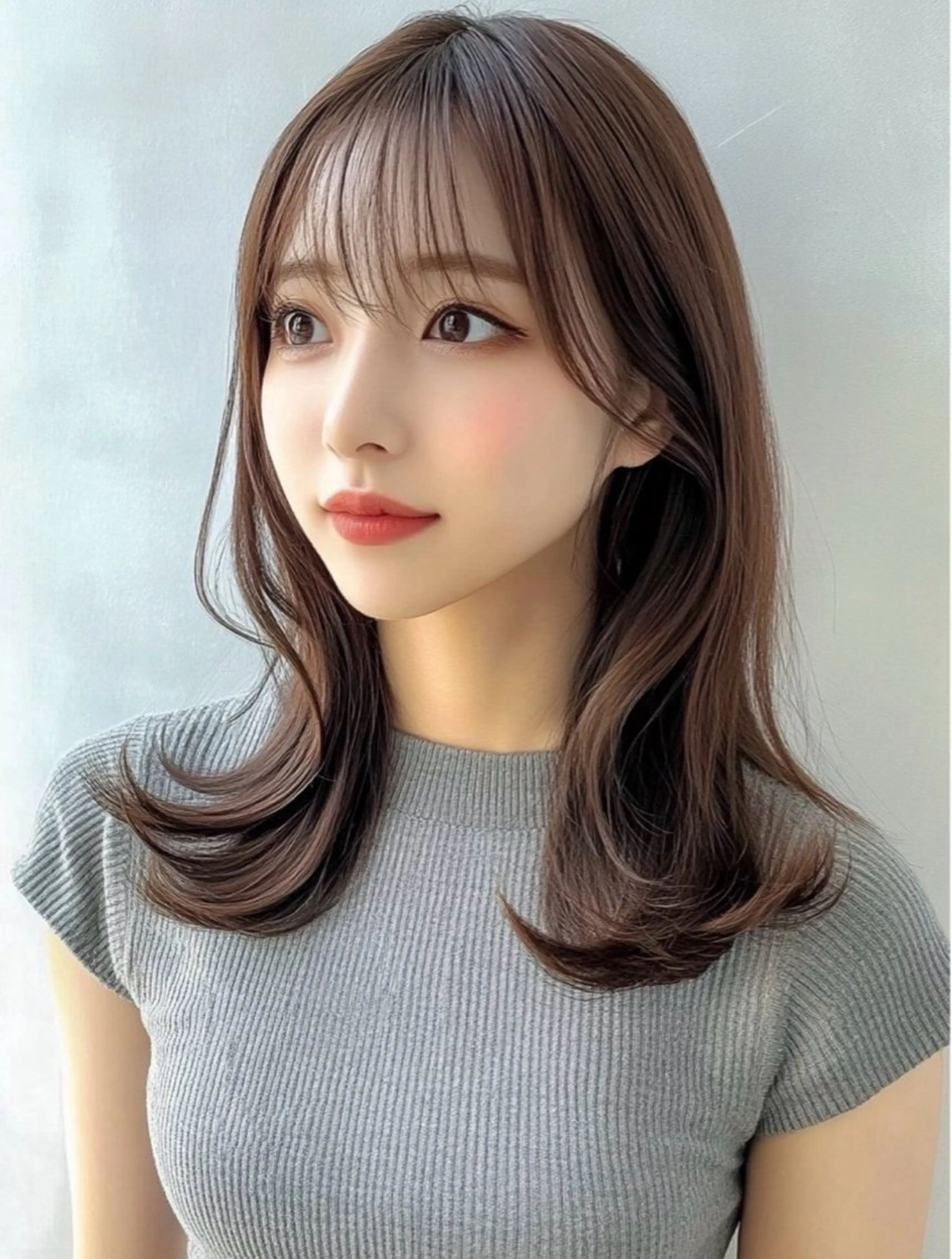 ミディアム 銀座/カットモデル/ まつぱエク/ゆきなのヘアスタイル