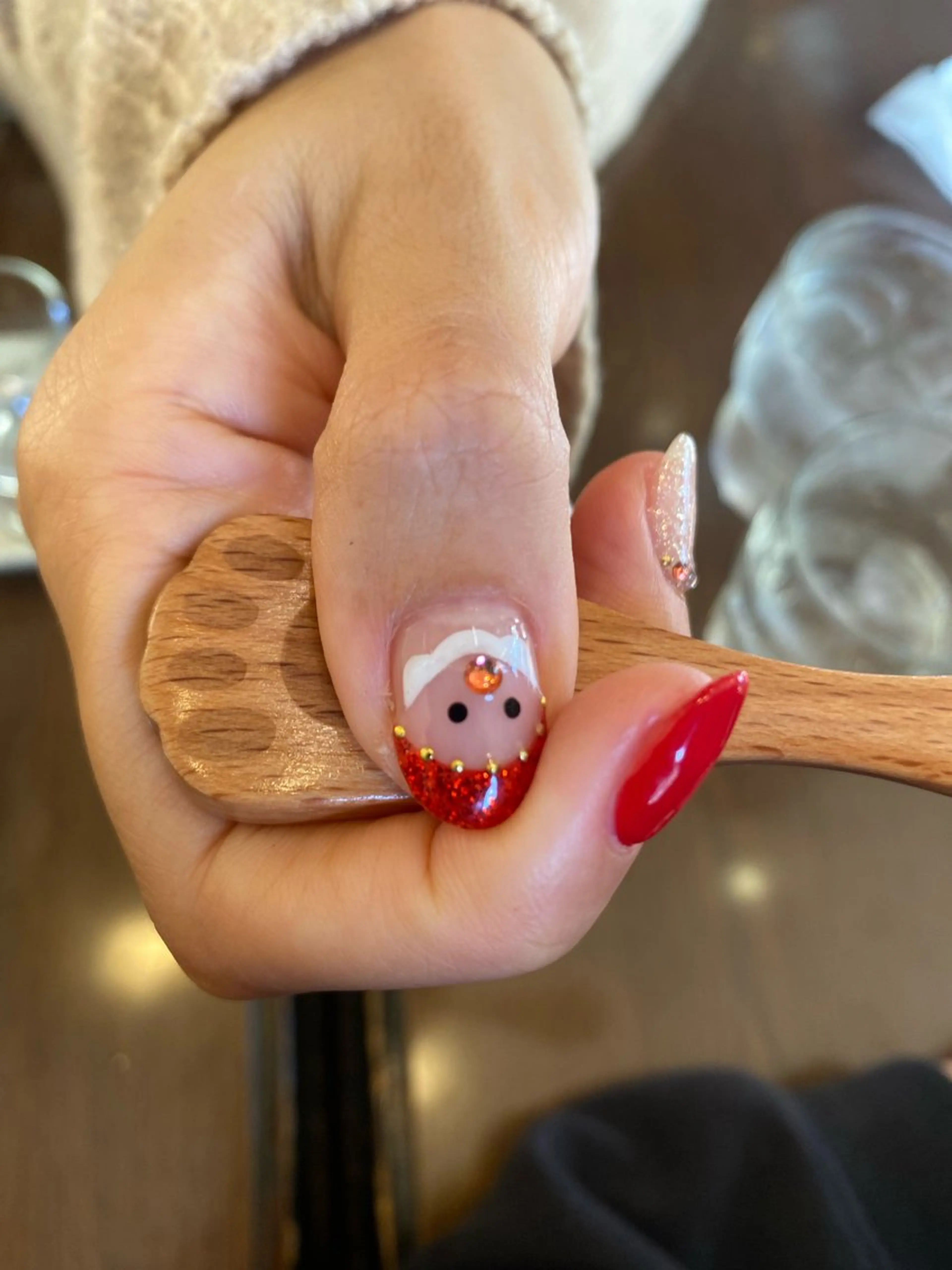 ネイル 冬ネイル クリスマス 苦楽園the she nailのネイルデザイン