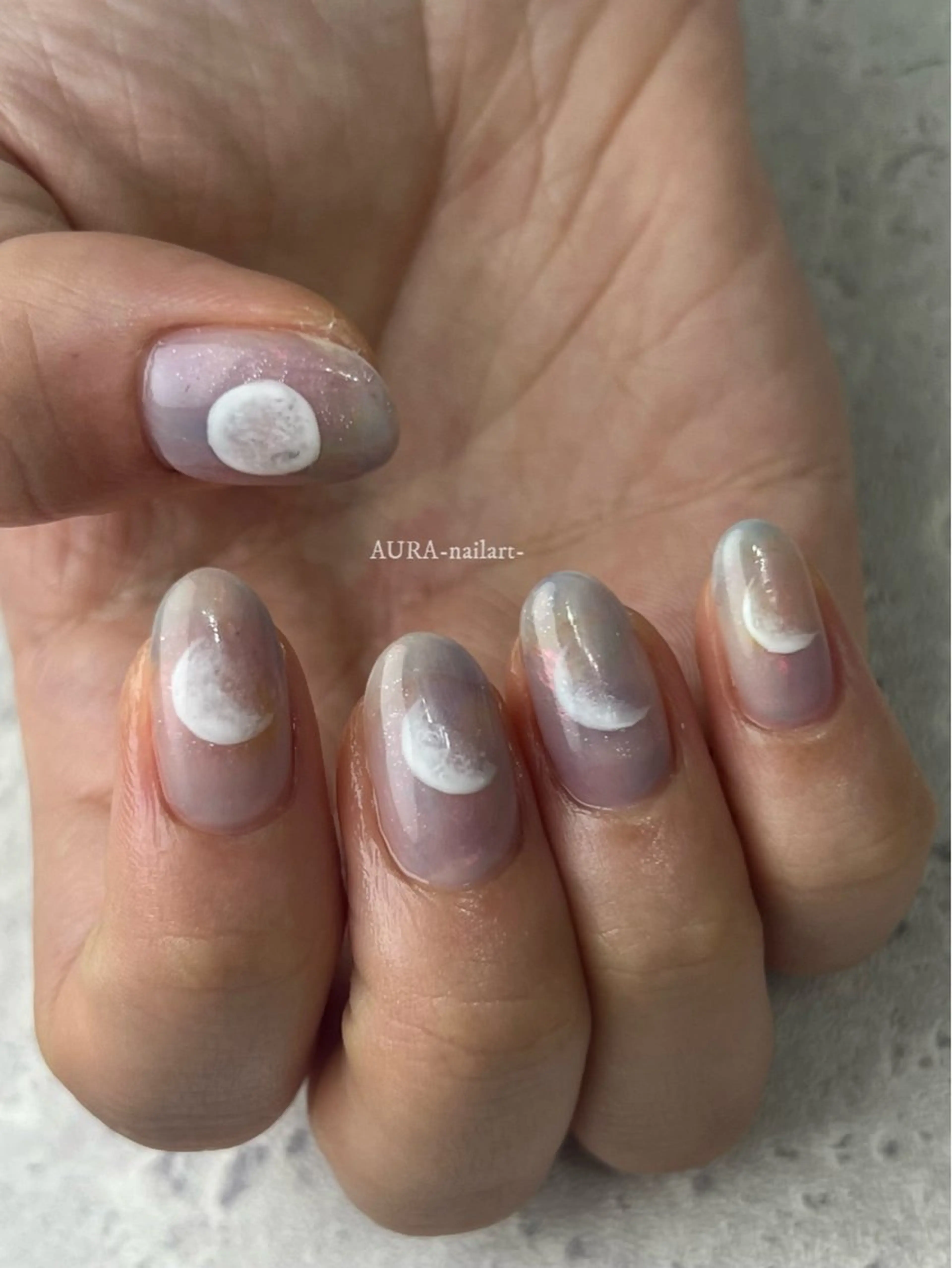 ネイル ハンドネイル AURA nailartのネイルデザイン