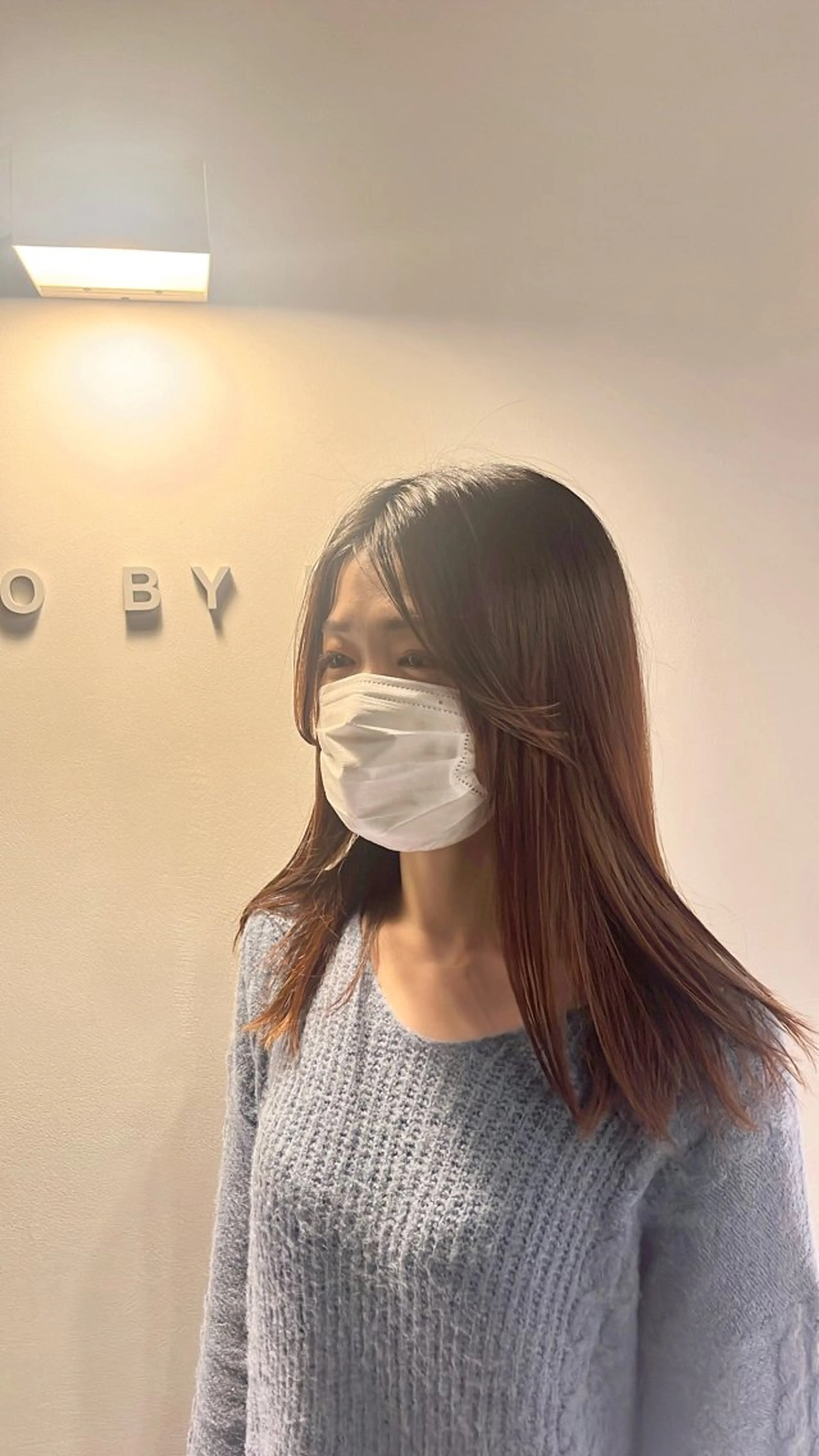 セミロング 髪質改善 HALO hair salon【ヘイロー】所属・暖色カラー🟥ショウ ✖️ウルフ&レイヤーのヘアスタイル