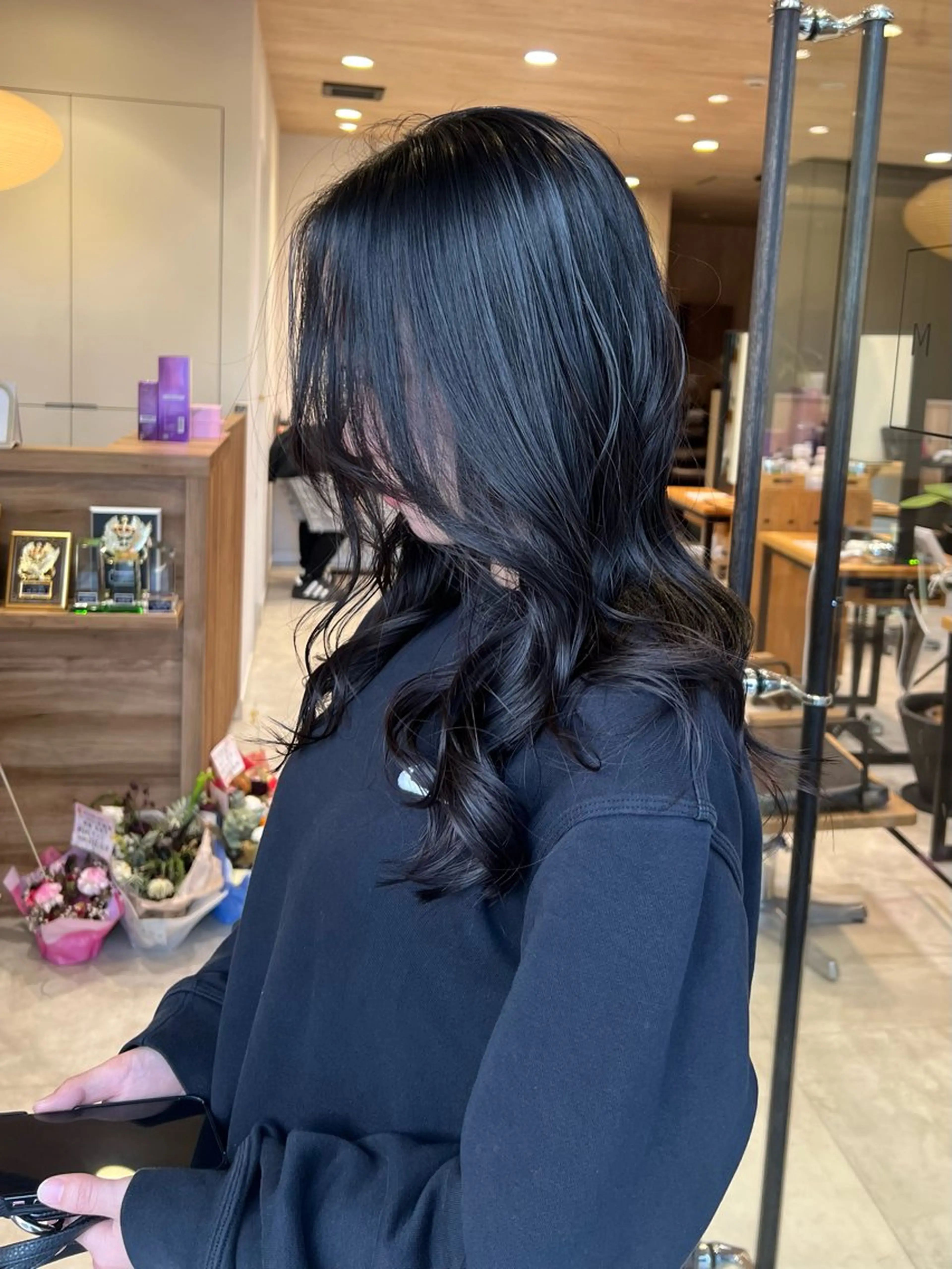 ミディアム カラー レイヤーカット ヘアカラー Oasisgarden所属・レイヤー/ブリーチ MOMOのヘアスタイル