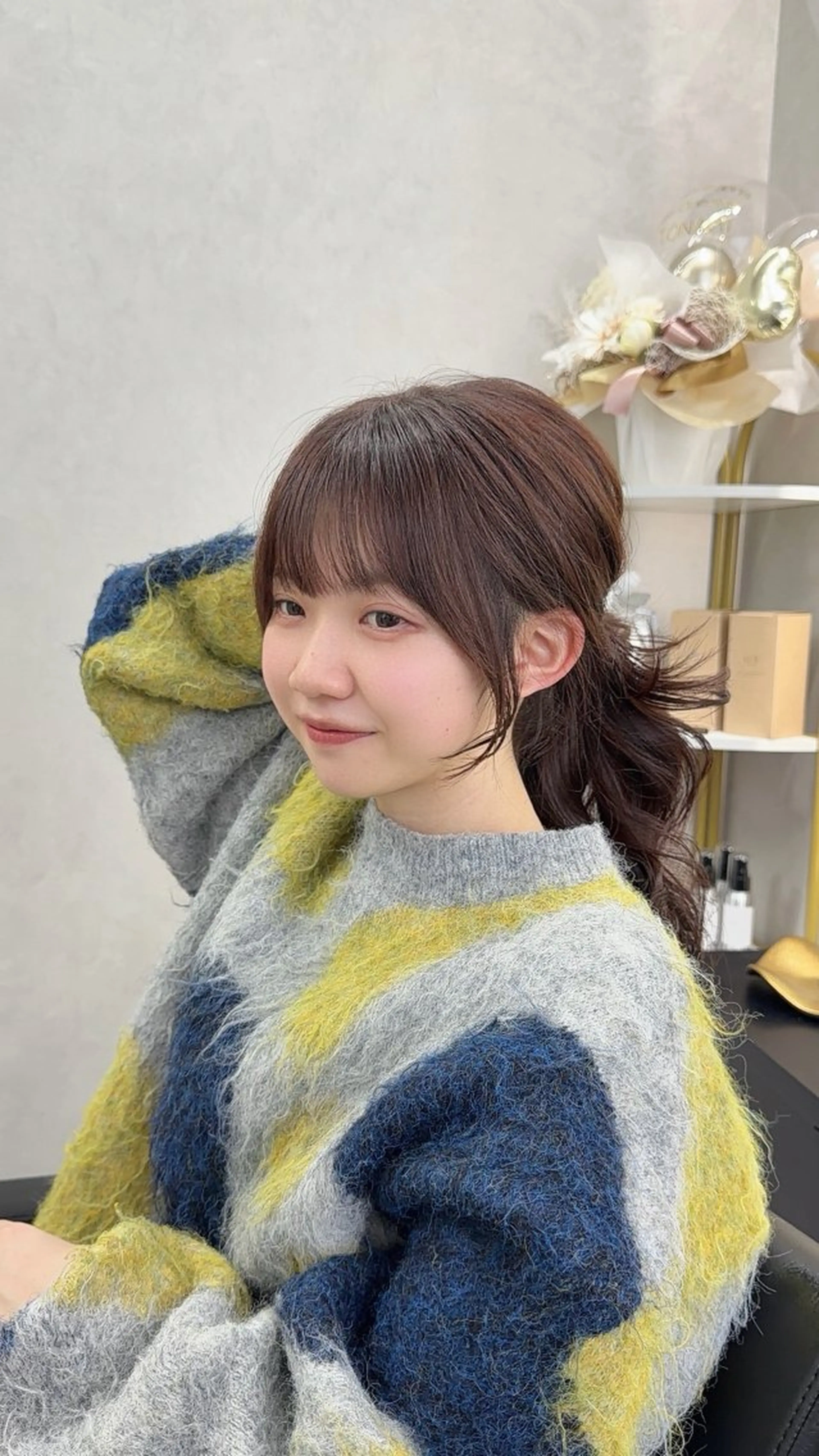 ミディアム ace 梅田所属・ツヤ髪レイヤー/ 顔まわり/kokiのヘアスタイル