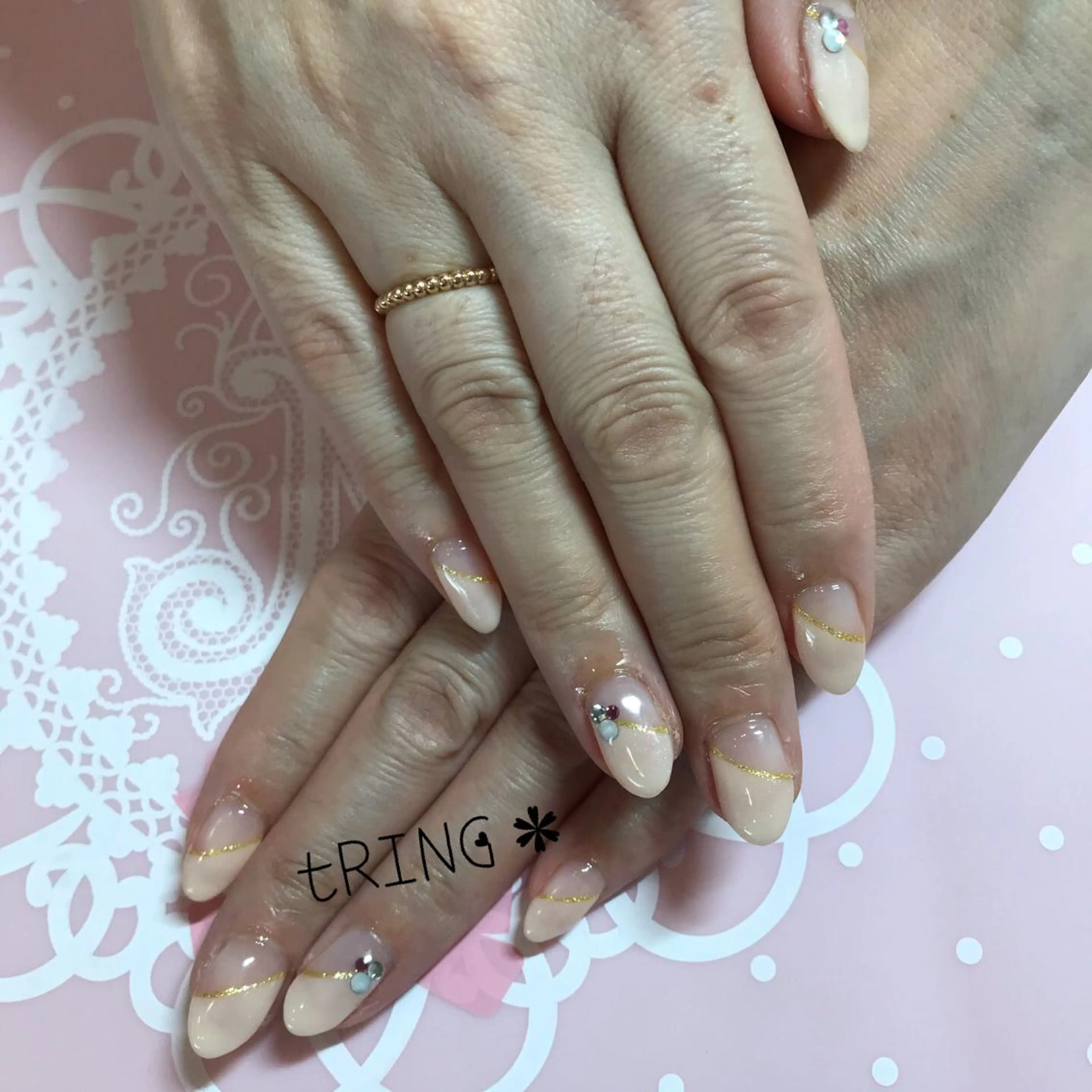 ネイル ハンドネイル tRING* しいの木台のネイルデザイン