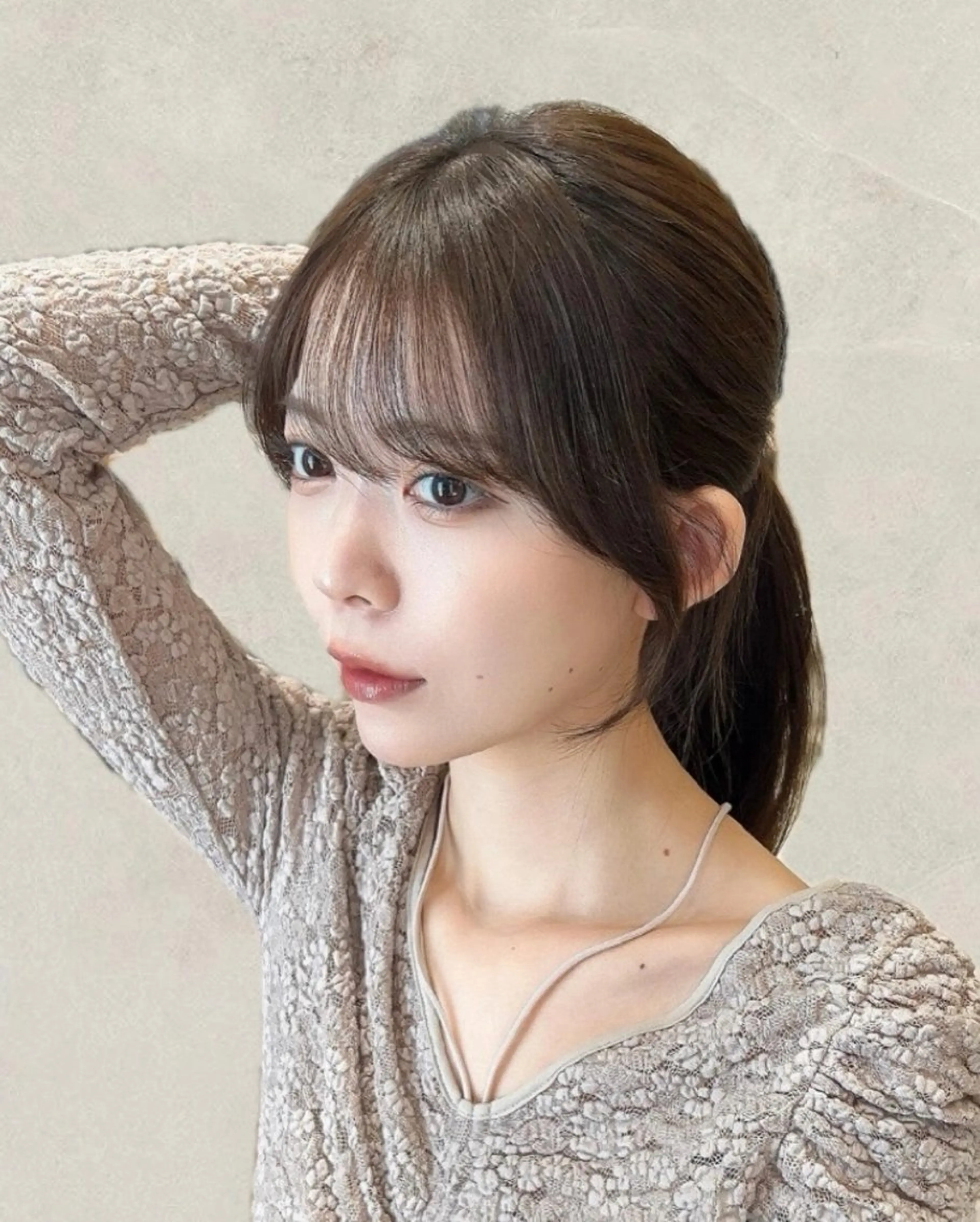 セミロング 顔まわりレイヤー 顔周りカット レイヤーカット 小顔カット カット ヘアカラー トリートメント 🧡くびれヘア/前髪 顔周り🧡久原結衣のヘアスタイル