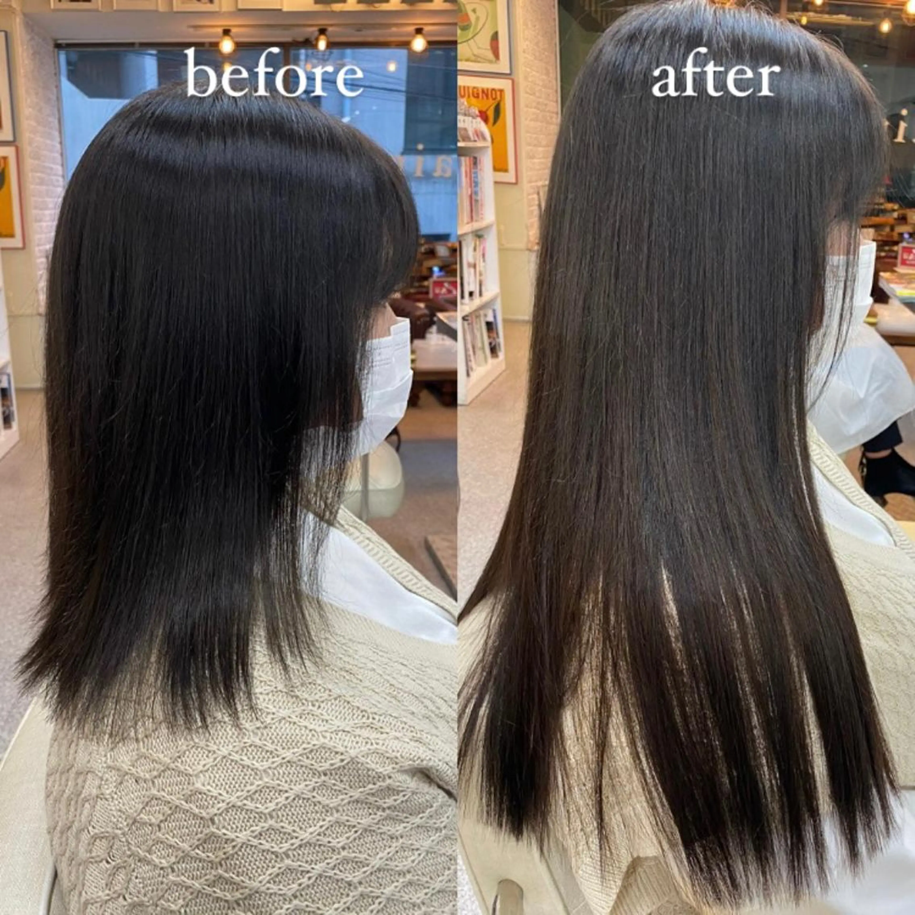 ミディアム エクステ カット エクステ エクステ ハイトーン 💭黒崎ハルカのヘアスタイル