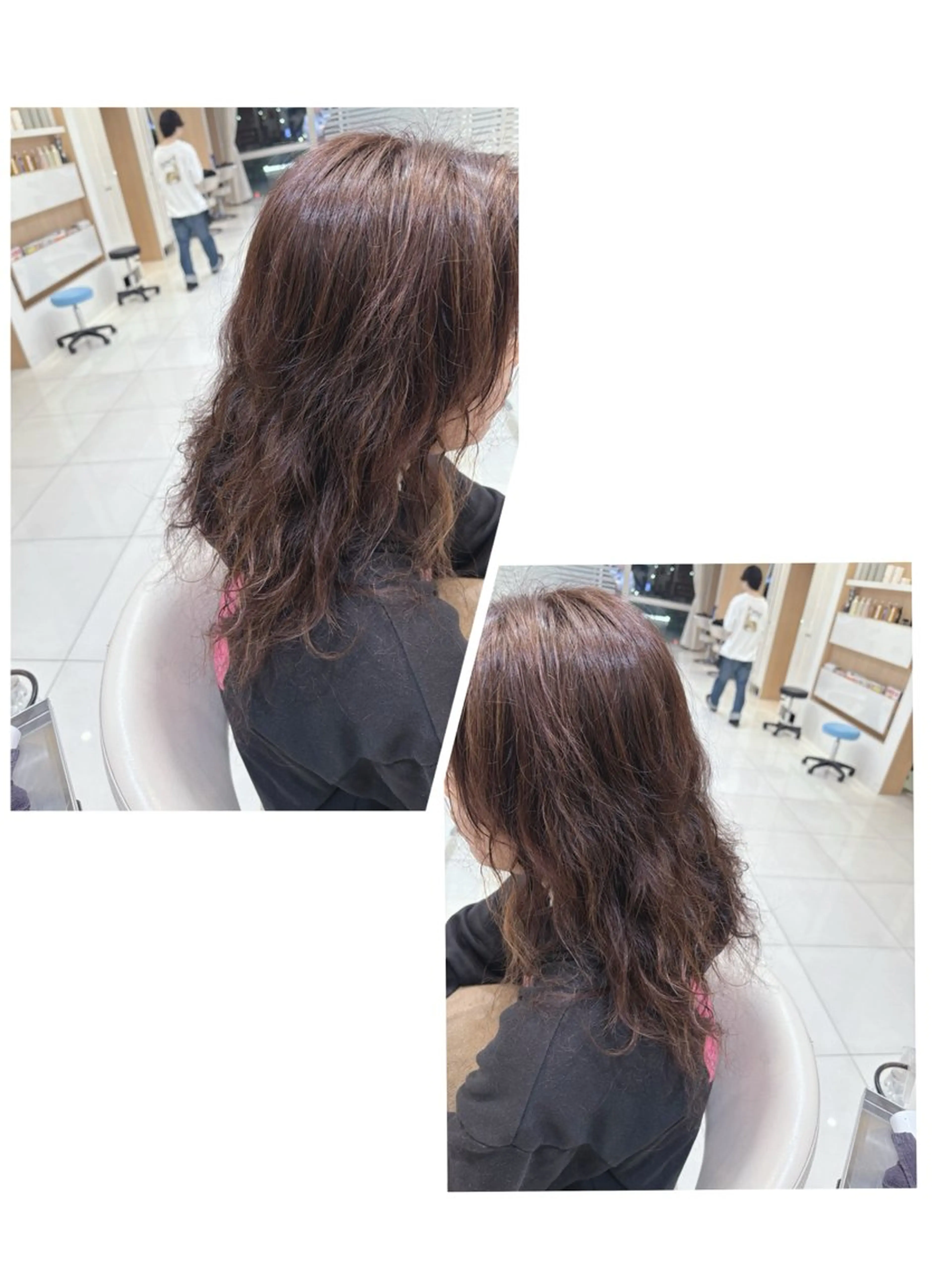 ロング カラー パーマ 🦉西野 🦊真裕のヘアスタイル