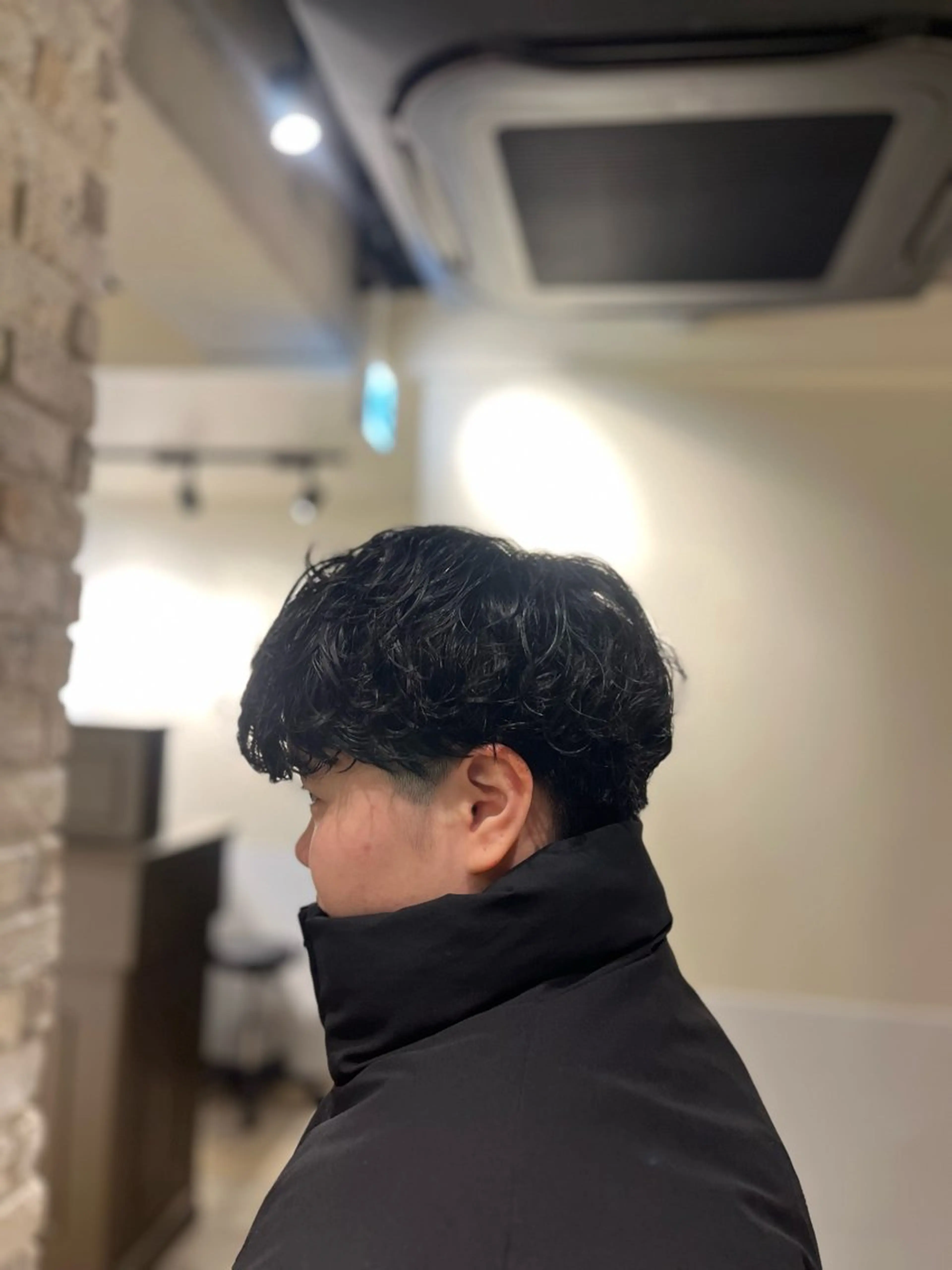 パーマ メンズ メンズパーマ プードルパーマ プードルパーマ カット パーマ メンズパーマ/透明感 カラー/徳田真緒のヘアスタイル