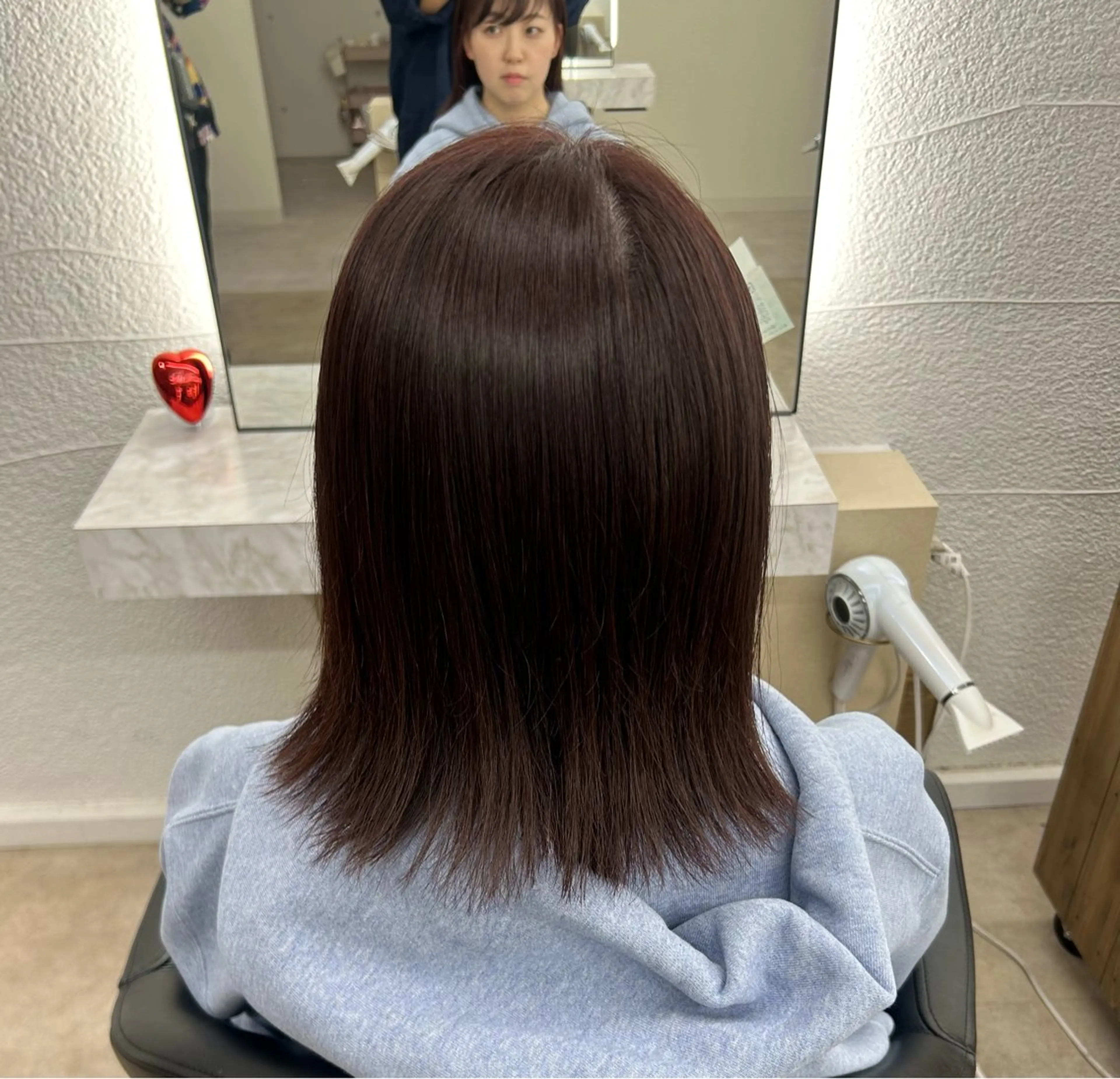 ミディアム カラー ブラウンカラー カシス オレンジ ピンクカラー ヘアカラー 玉川 京のヘアスタイル