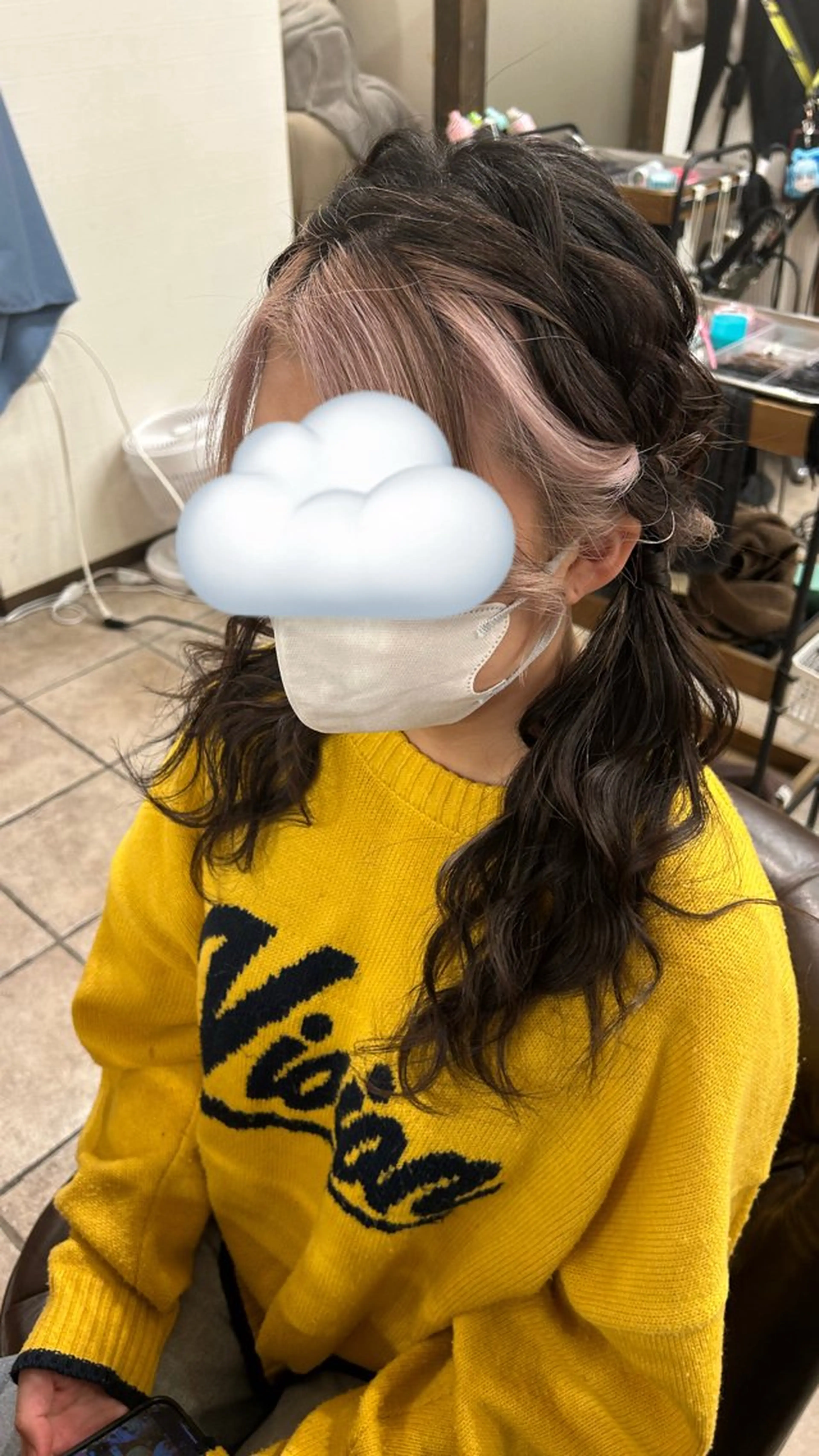 ロング ツインテール ヘアメイクドールズ所属・dolls わいちゃんのヘアスタイル