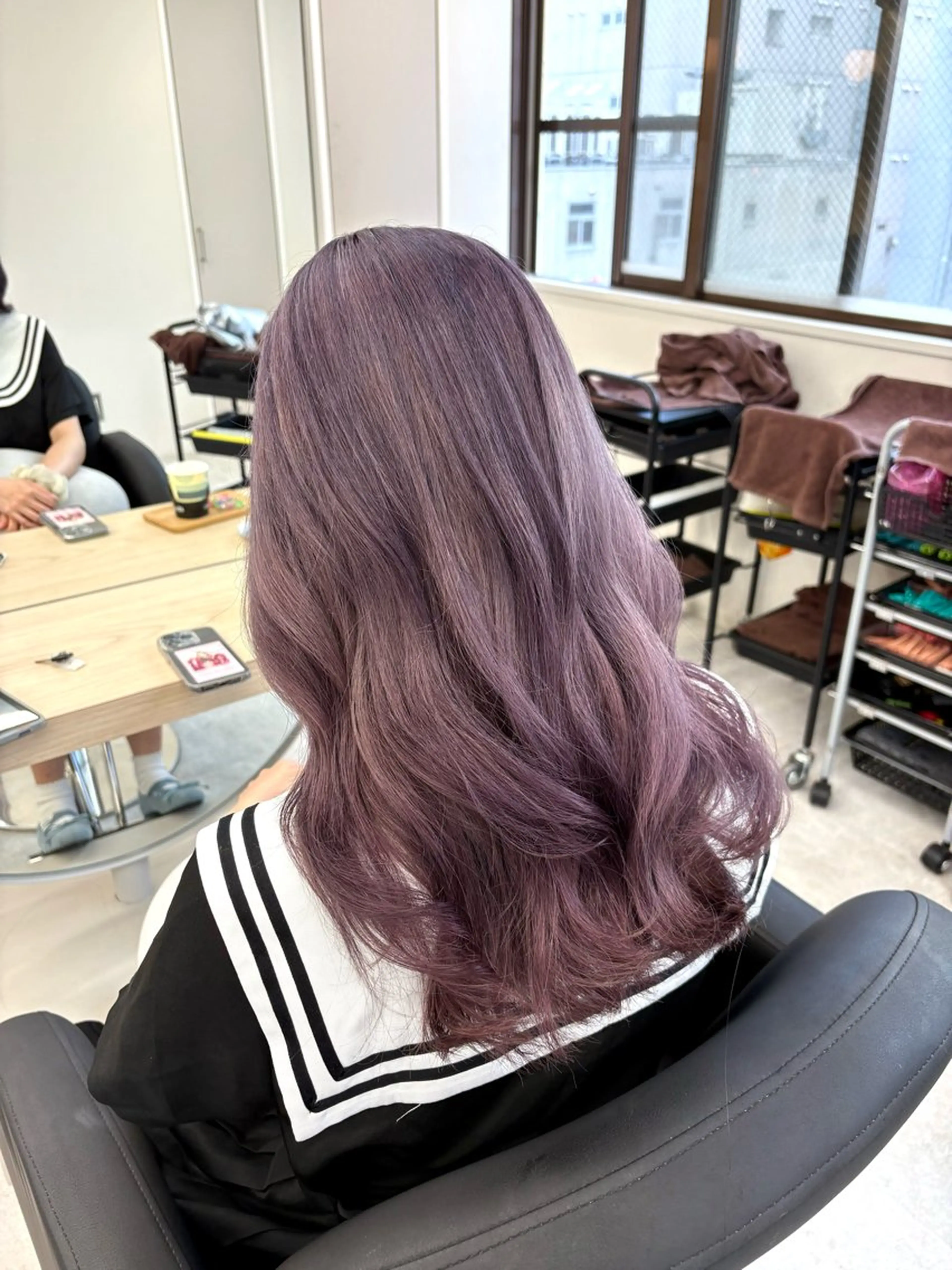 セミロング ピンクラベンダー ヘアカラー Nao 【EIGHT札幌】のヘアスタイル