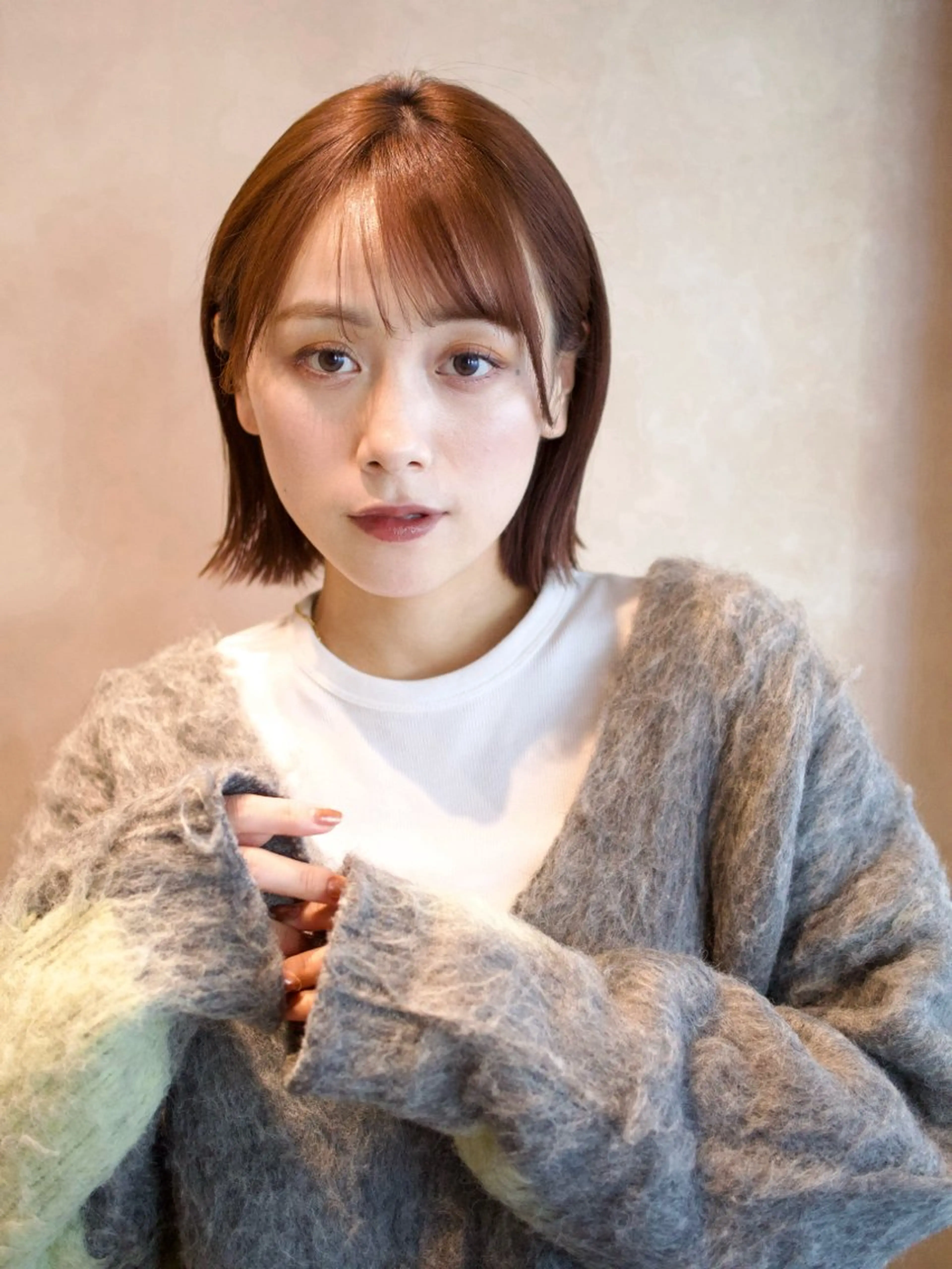 セミロング カラー カット ヘアカラー トリートメント 💖🌷越後 遥🌷💖のヘアスタイル