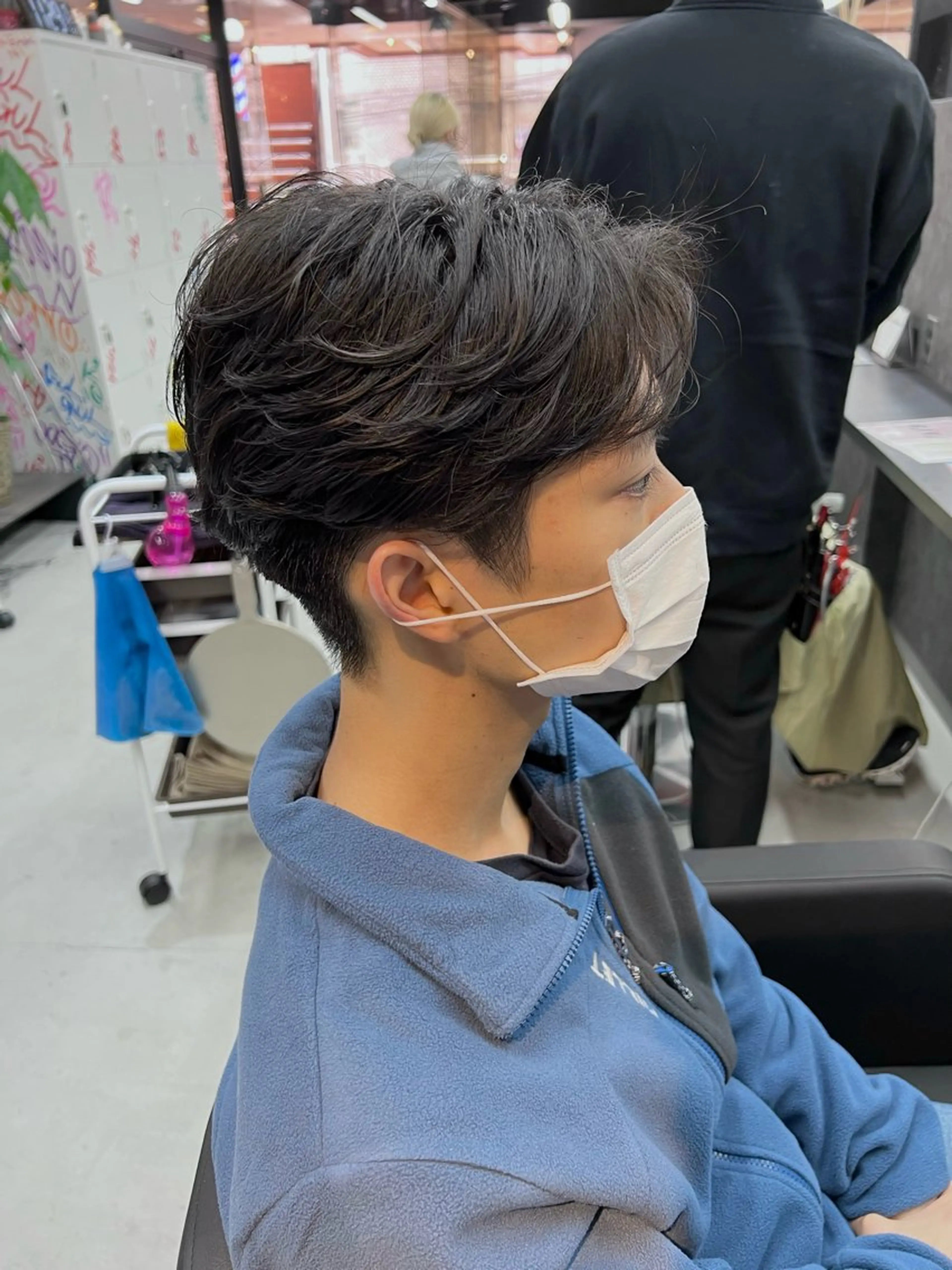 ショート パーマ メンズ カット パーマ 錦糸町/Men's cutパーマ石川史弥のヘアスタイル