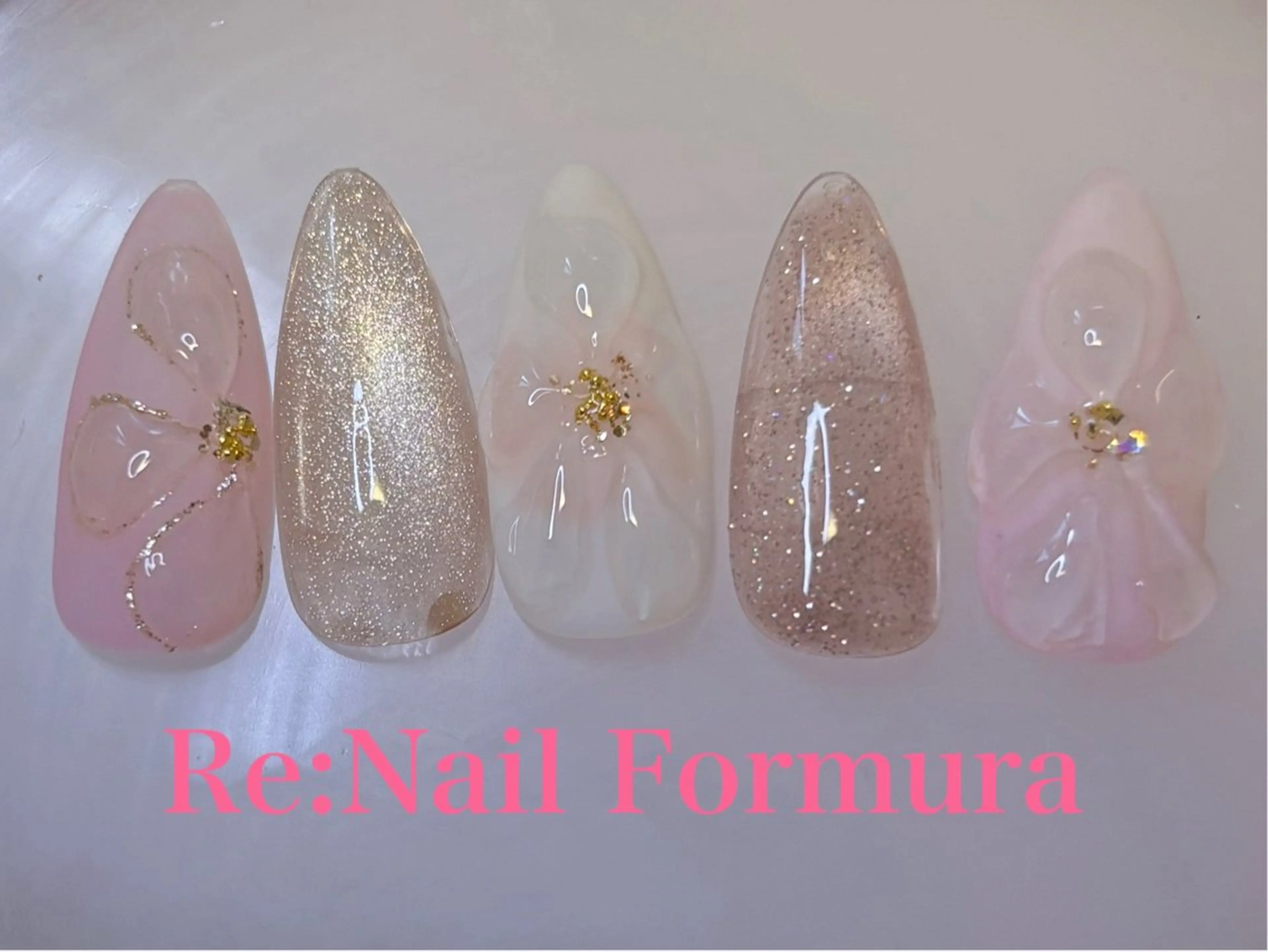 ミディアム ハンドネイル Re:Nail Formula所属・kido chieのネイルデザイン