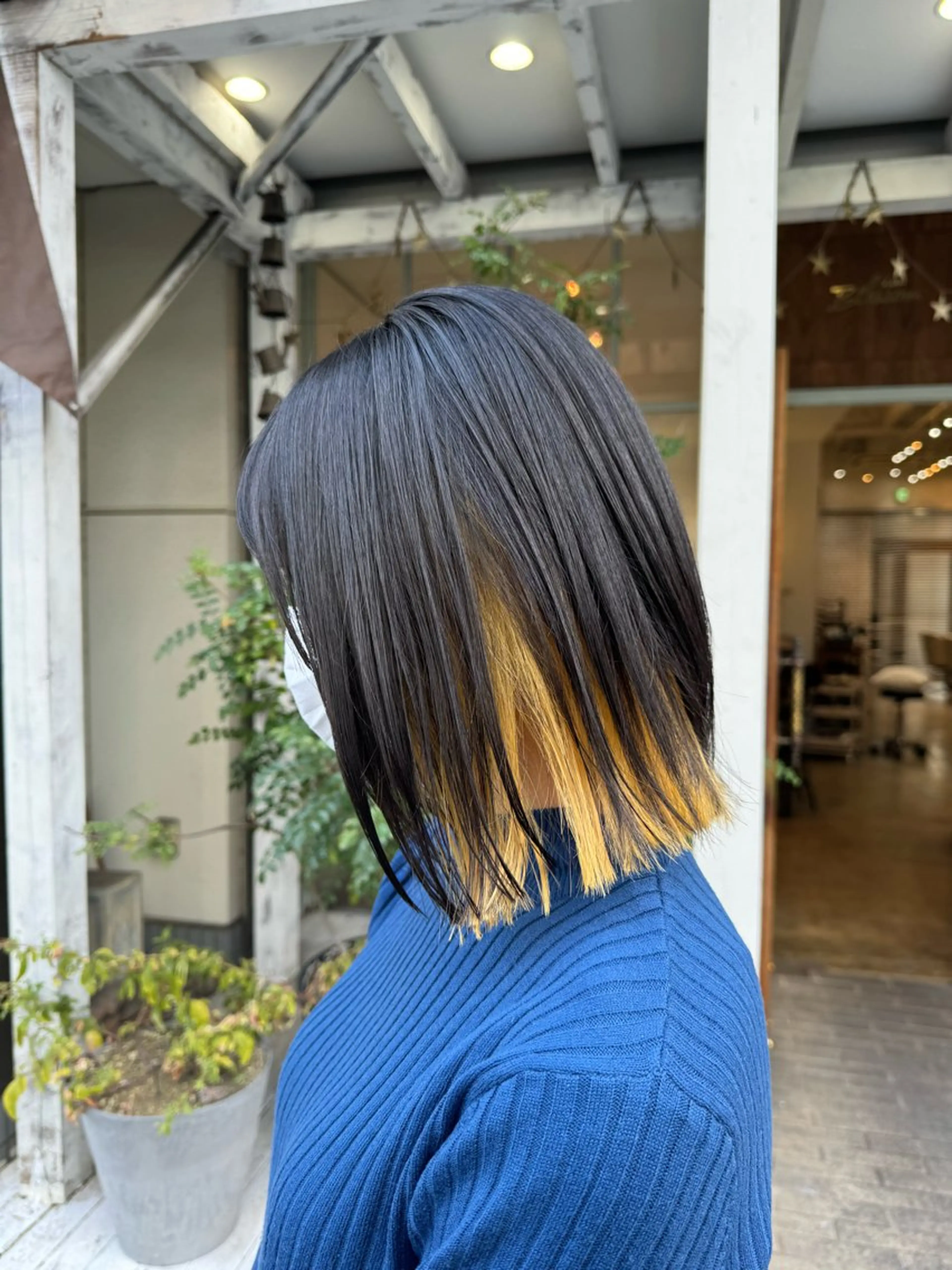ミディアム カラー カット ヘアカラー トリートメント 入江 允のヘアスタイル
