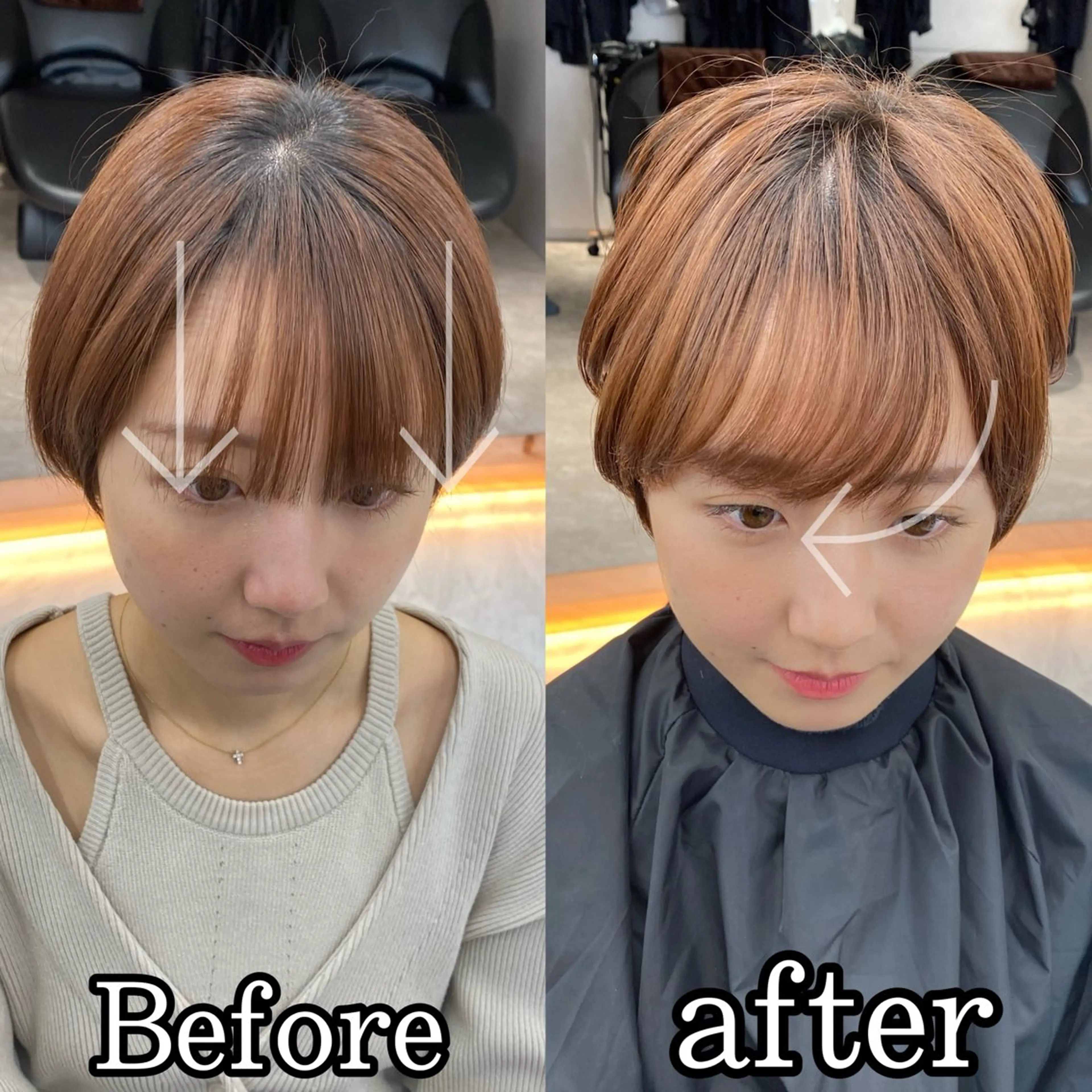 ショート パーマ カット パーマ トリートメント 美髪❣️縮毛矯正/ 髪質改善✨/山本のヘアスタイル