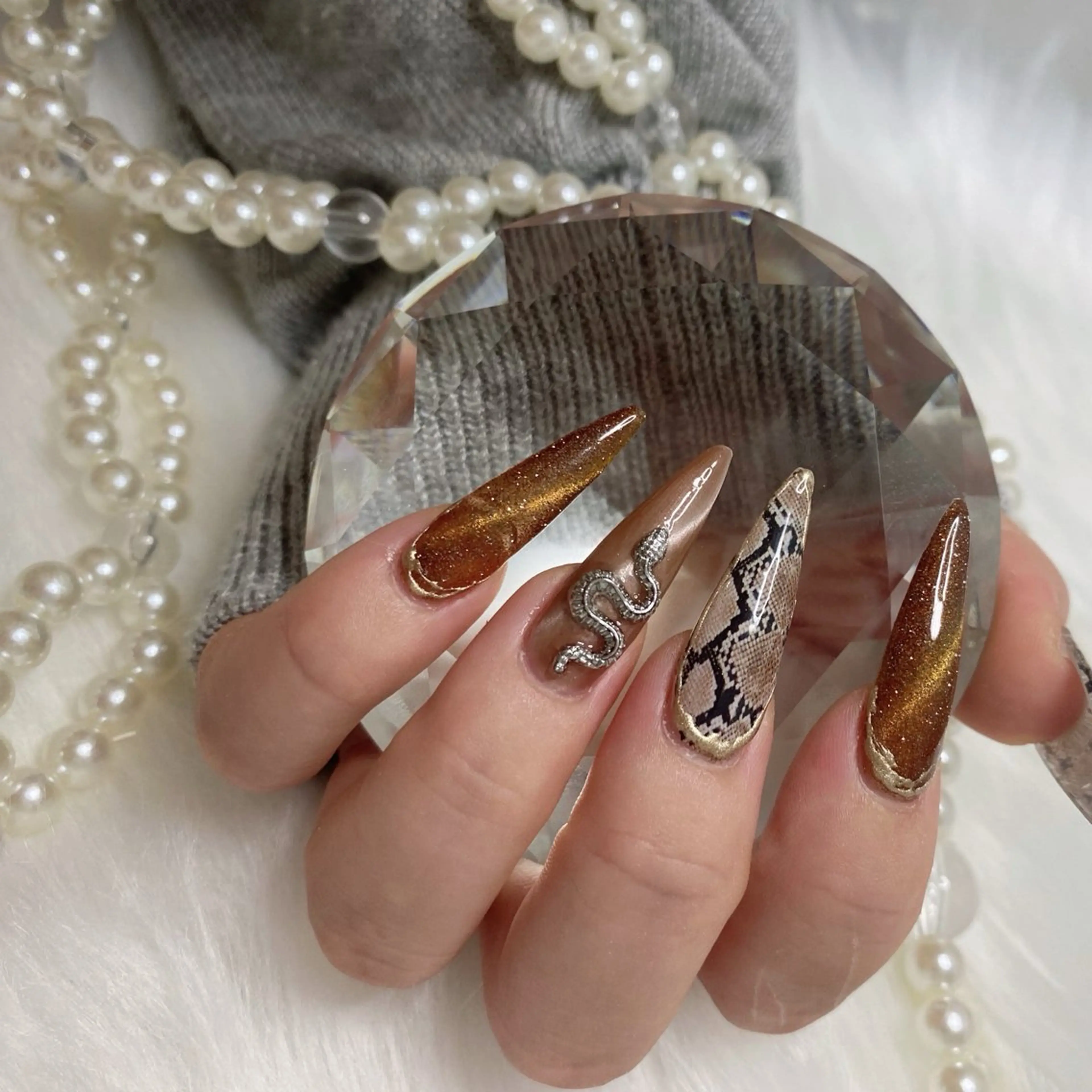 ネイル マグネットネイル ネイルチップ PON nailのネイルデザイン