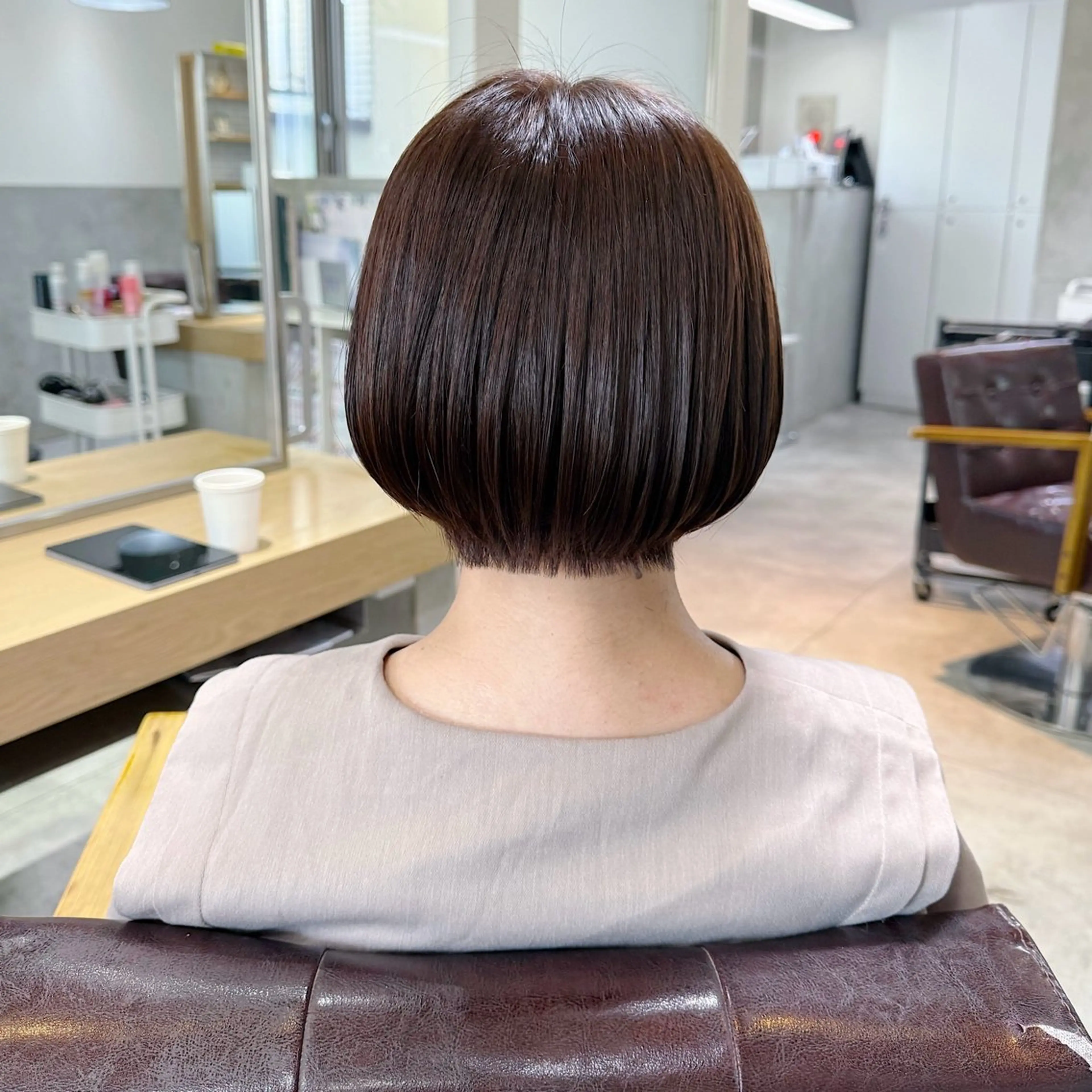 ショート カラー Alea by little 横浜所属・♡🌚垢抜け艶カラー Shiori🌝♡のヘアスタイル