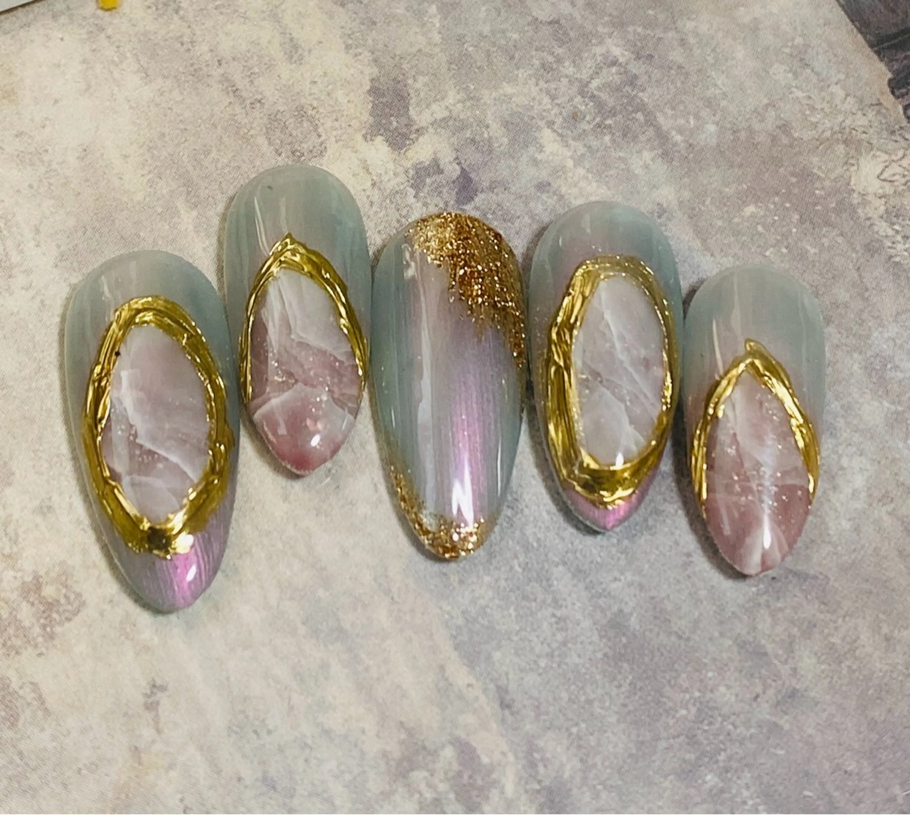 ネイル ハンドネイル 自宅ネイルサロン ♦️nuance♦️のネイルデザイン