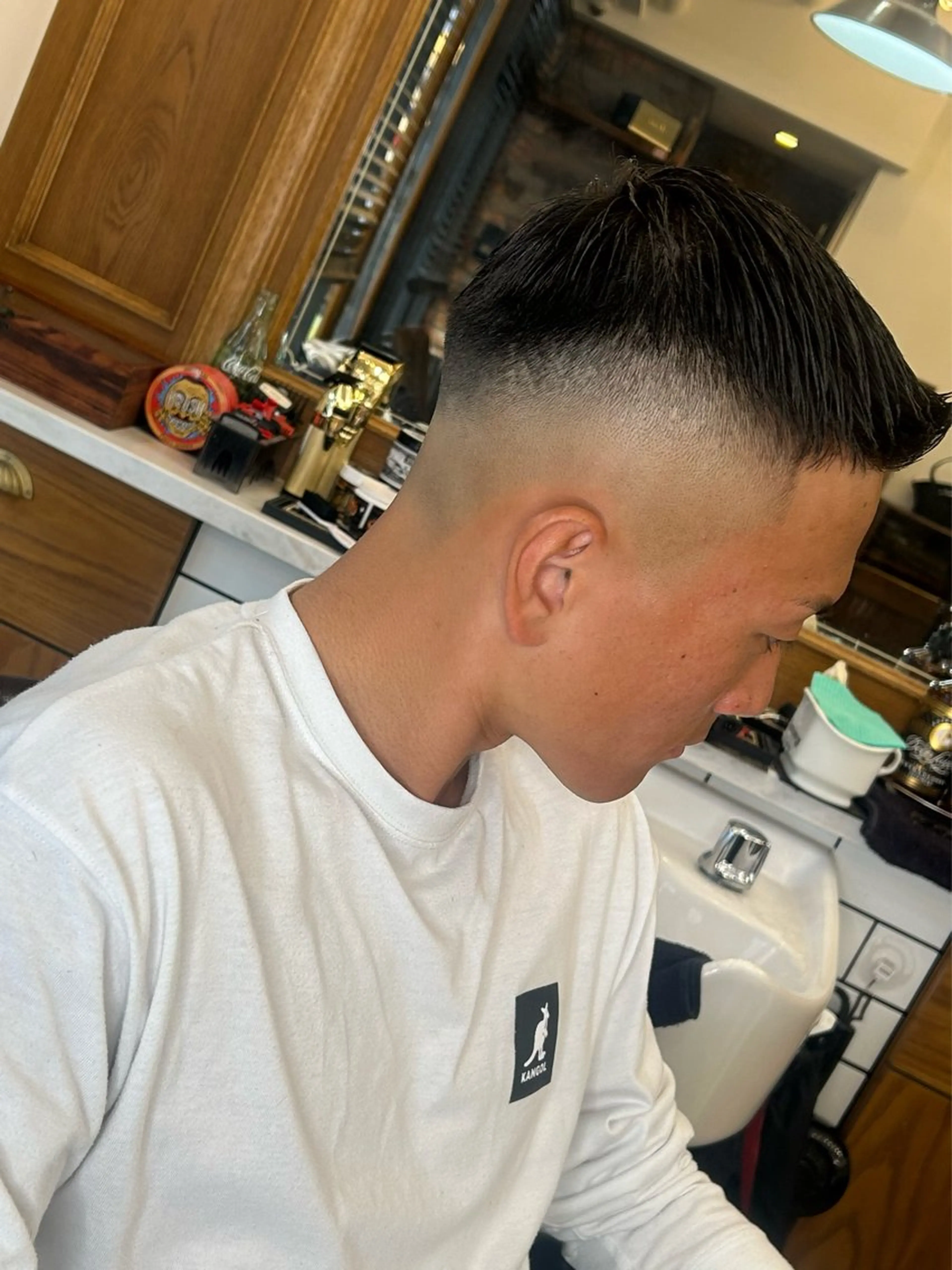 メンズカット　フェード　スキンフェードの写真