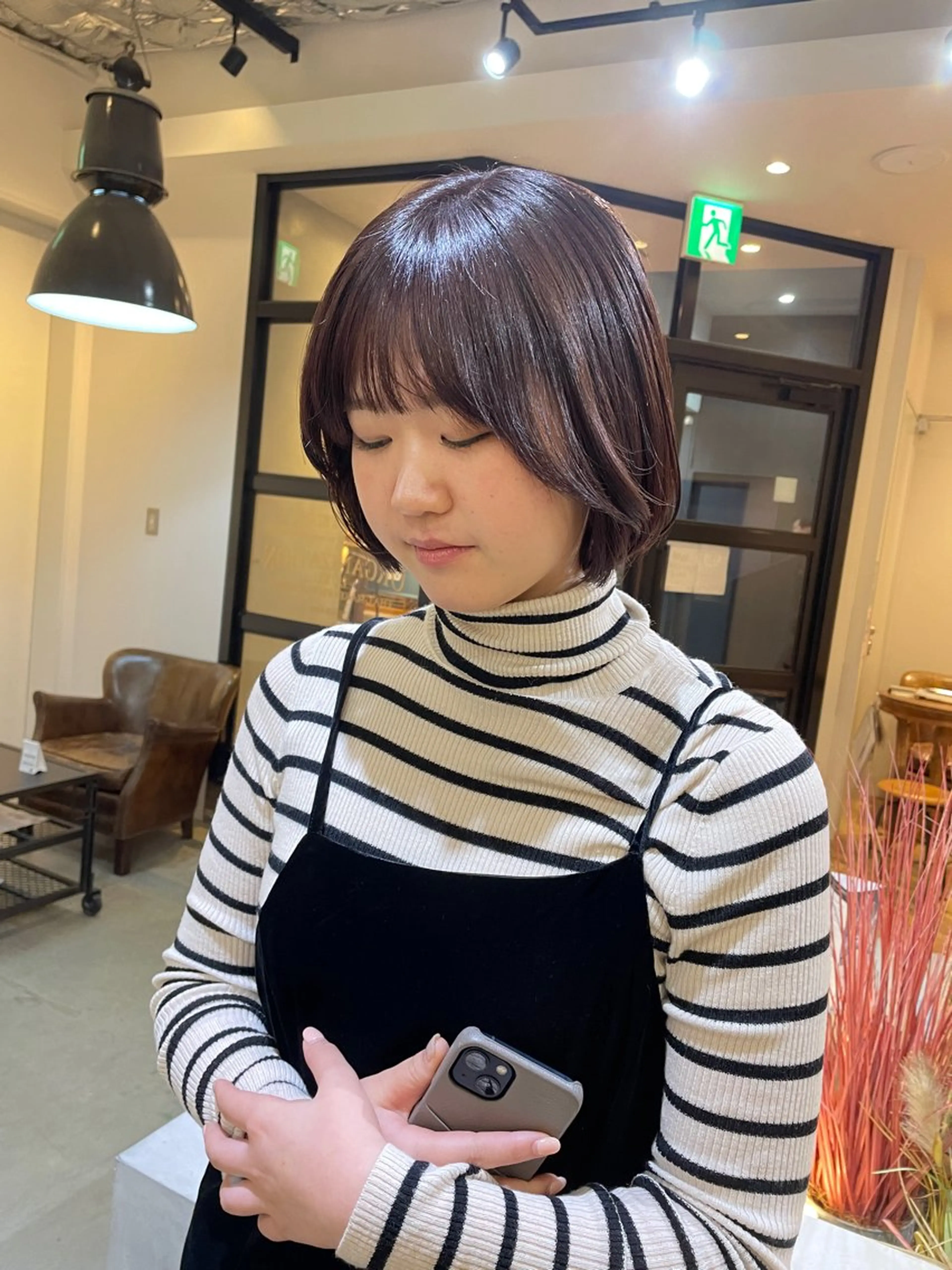 ショート 透明感ニュアンス 柔らかstyle🤍のヘアスタイル