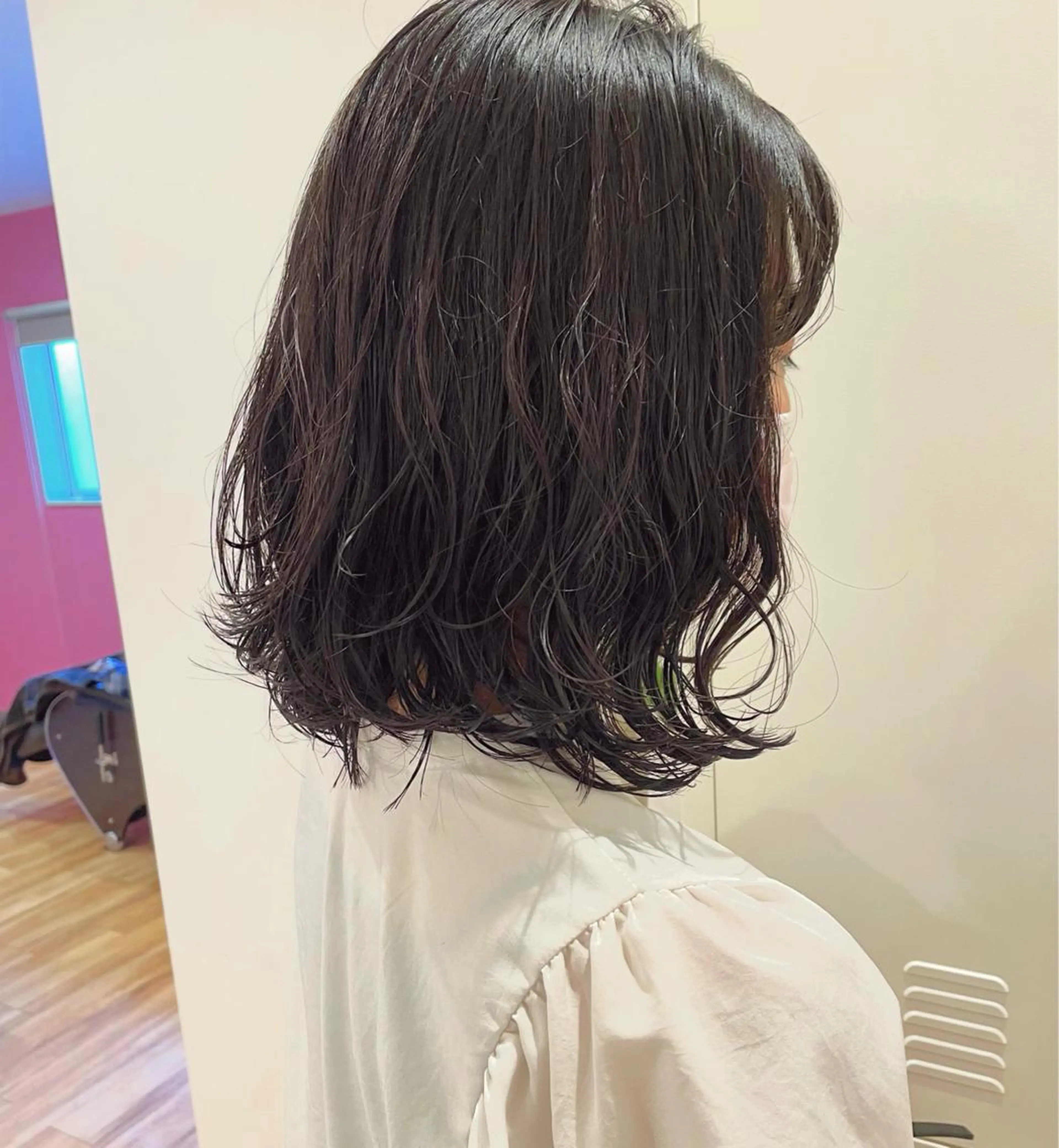 ミディアム パーマ ヘアアレンジ ミディアムパーマ ハイライト 髪質改善 縮毛矯正 北九州美容室 🕊️わかな✂︎のヘアスタイル