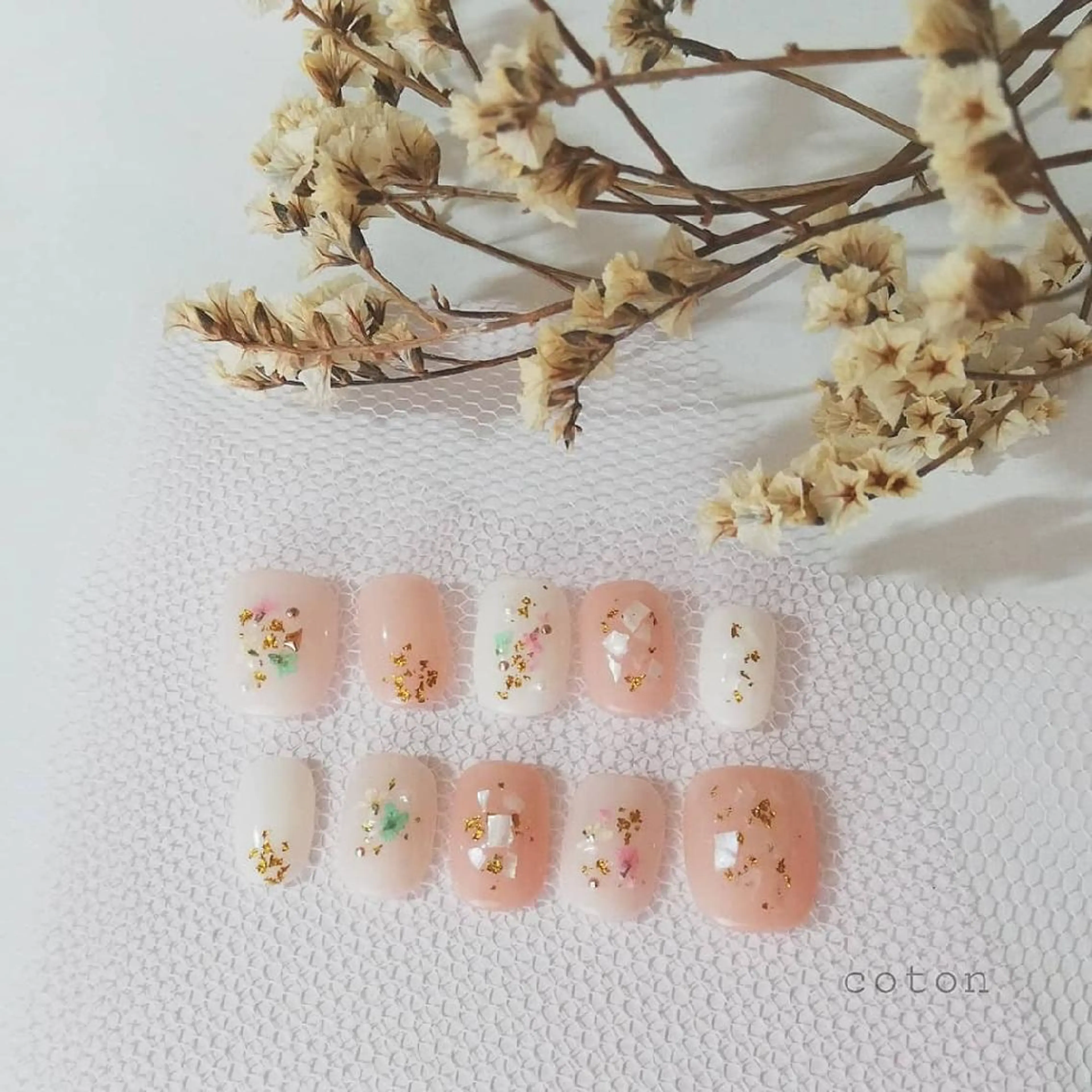 ネイル 🥀ネイルサロン cotonコトン🥀のネイルデザイン