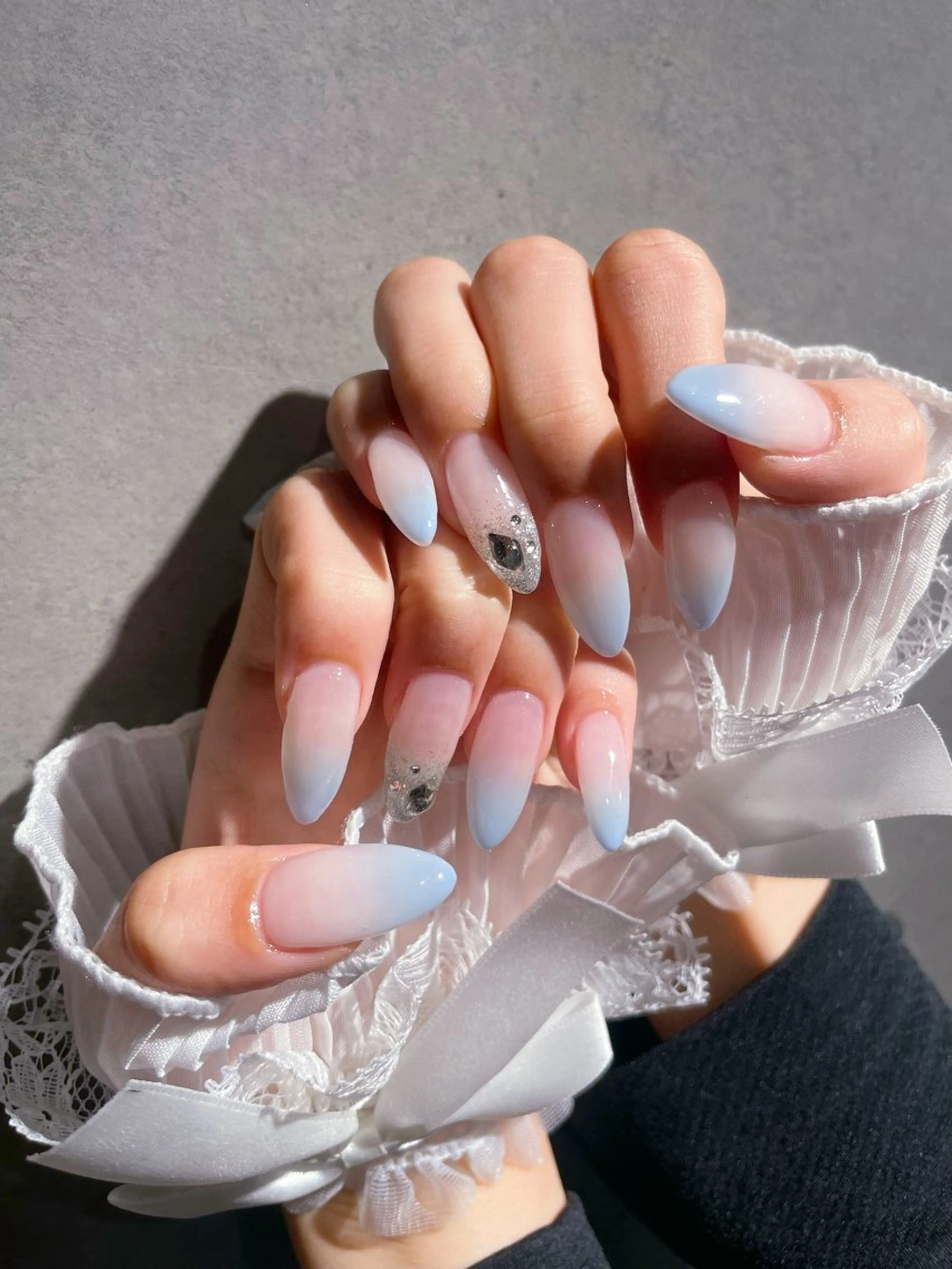 ネイル ブルー I-nail Moeのネイルデザイン