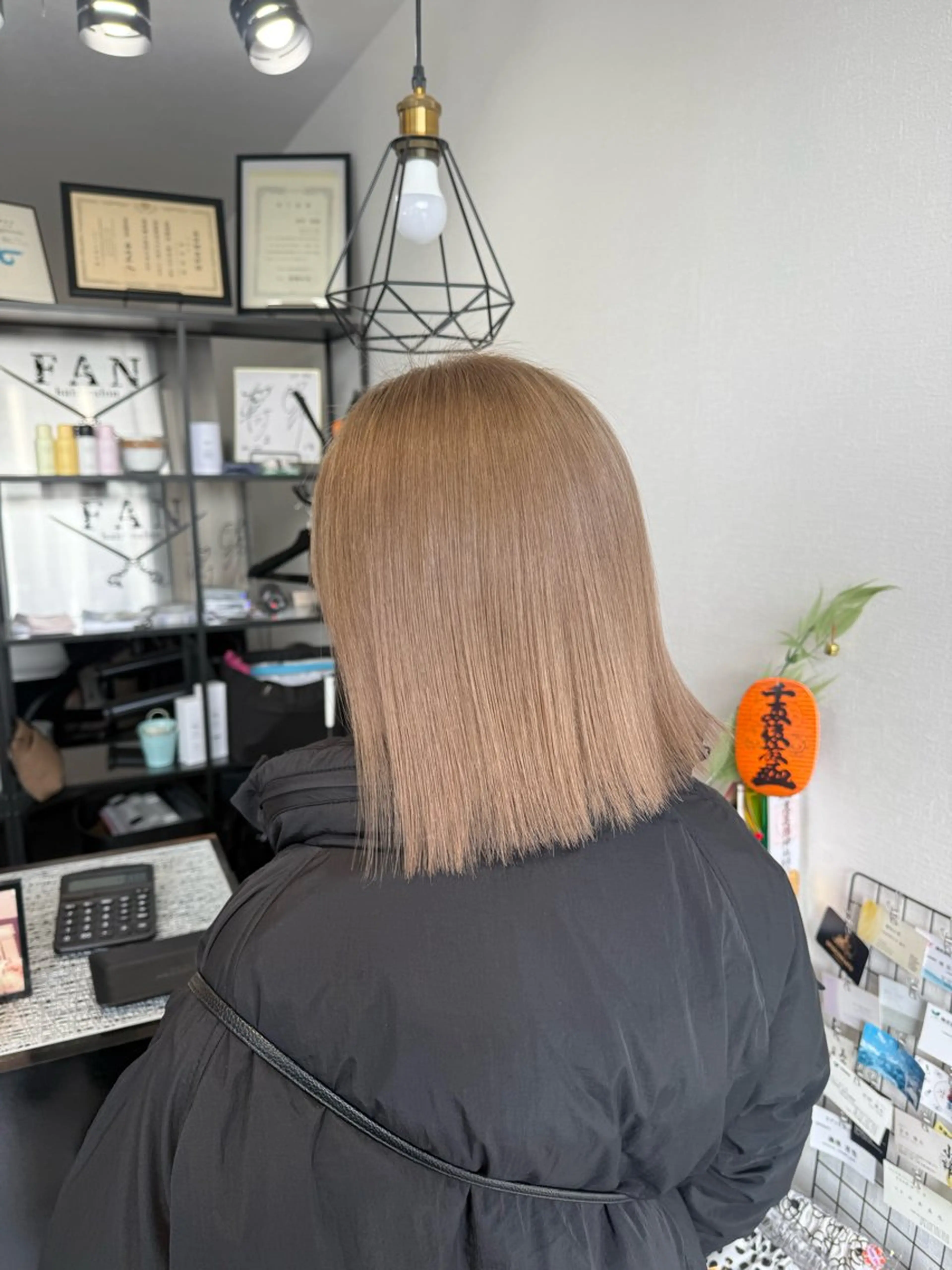 ミディアム カット ヘアカラー トリートメント hair salon FAN所属・FANスタイリスト Ⓜ️EIのヘアスタイル