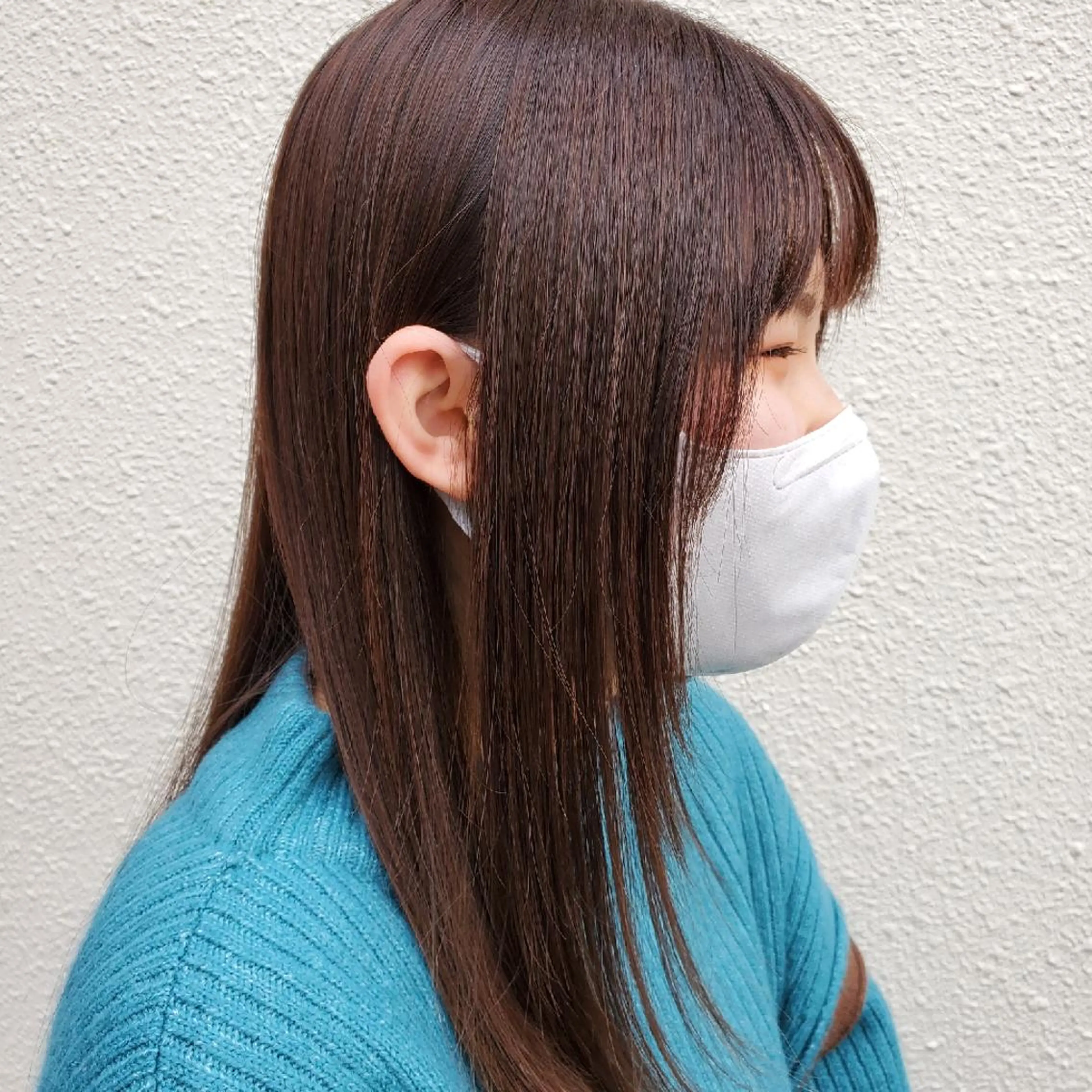 セミロング カット ヘアカラー 社内カット講師・店長 菅原賢一のヘアスタイル