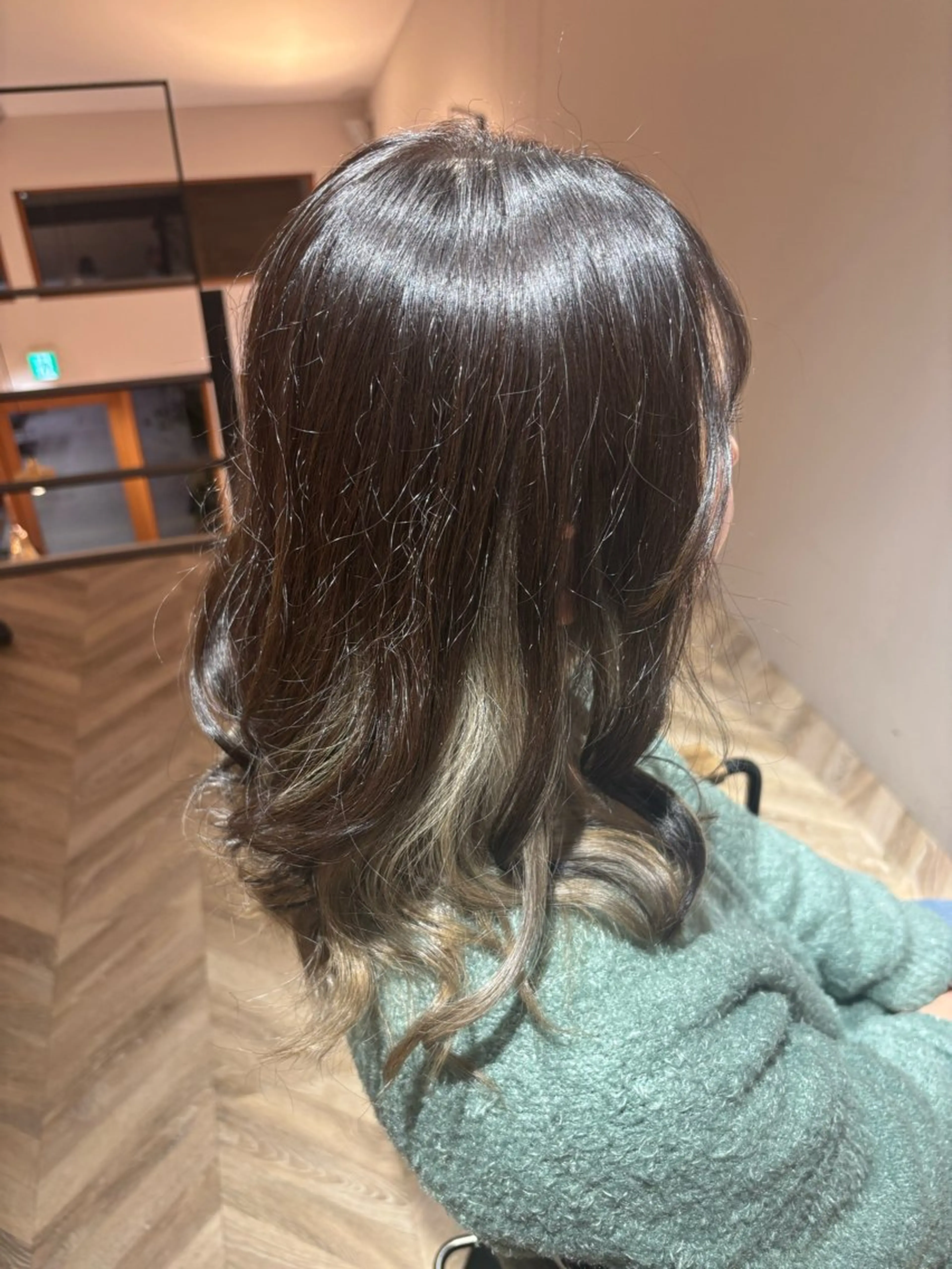 セミロング カラー ブリーチ ヘアカラー 野村咲月/ Relico‐nidのヘアスタイル